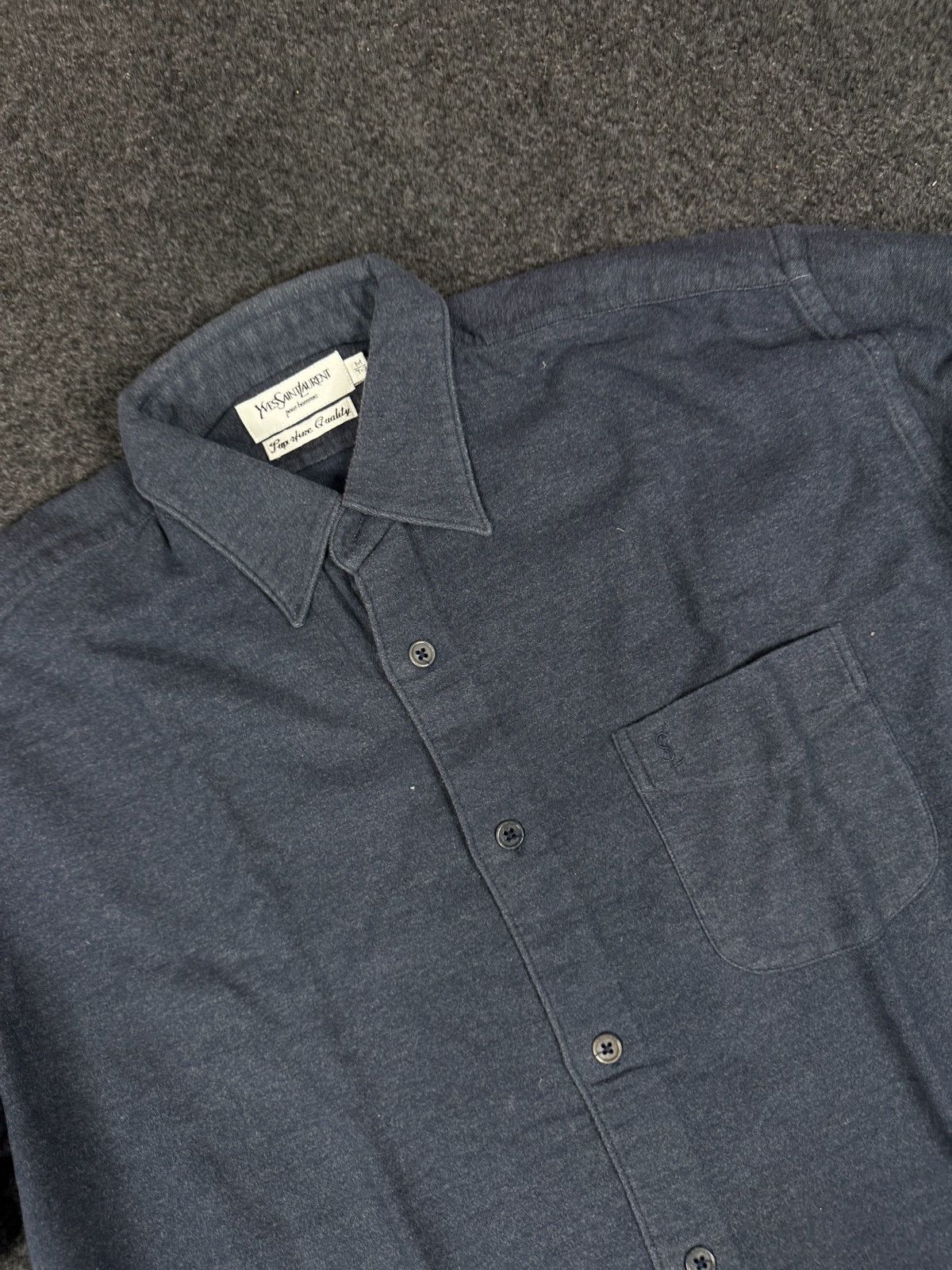 Japanese Brand × Vintage × Yves Saint Laurent Yves saint Laurent YSL SHIRT Size US M / EU 48-50 / 2 - 2 Thumbnail