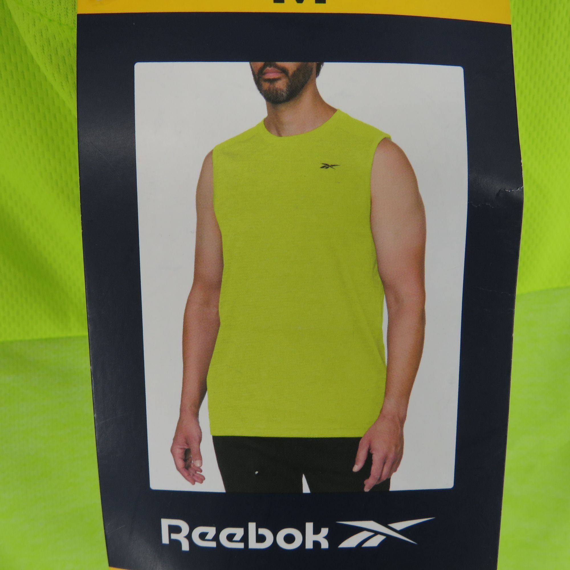 Reebok Reebok Men's Acid Yellow Speedwick Sleeveless Tee M NWT Size US M / EU 48-50 / 2 - 3 Thumbnail
