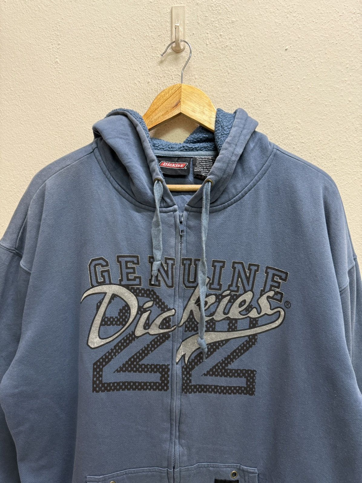 Dickies VINTAGE DICKIES SHERPA LINED ZIP UP SWEATER HOODIE Size US XL / EU 56 / 4 - 17 Thumbnail