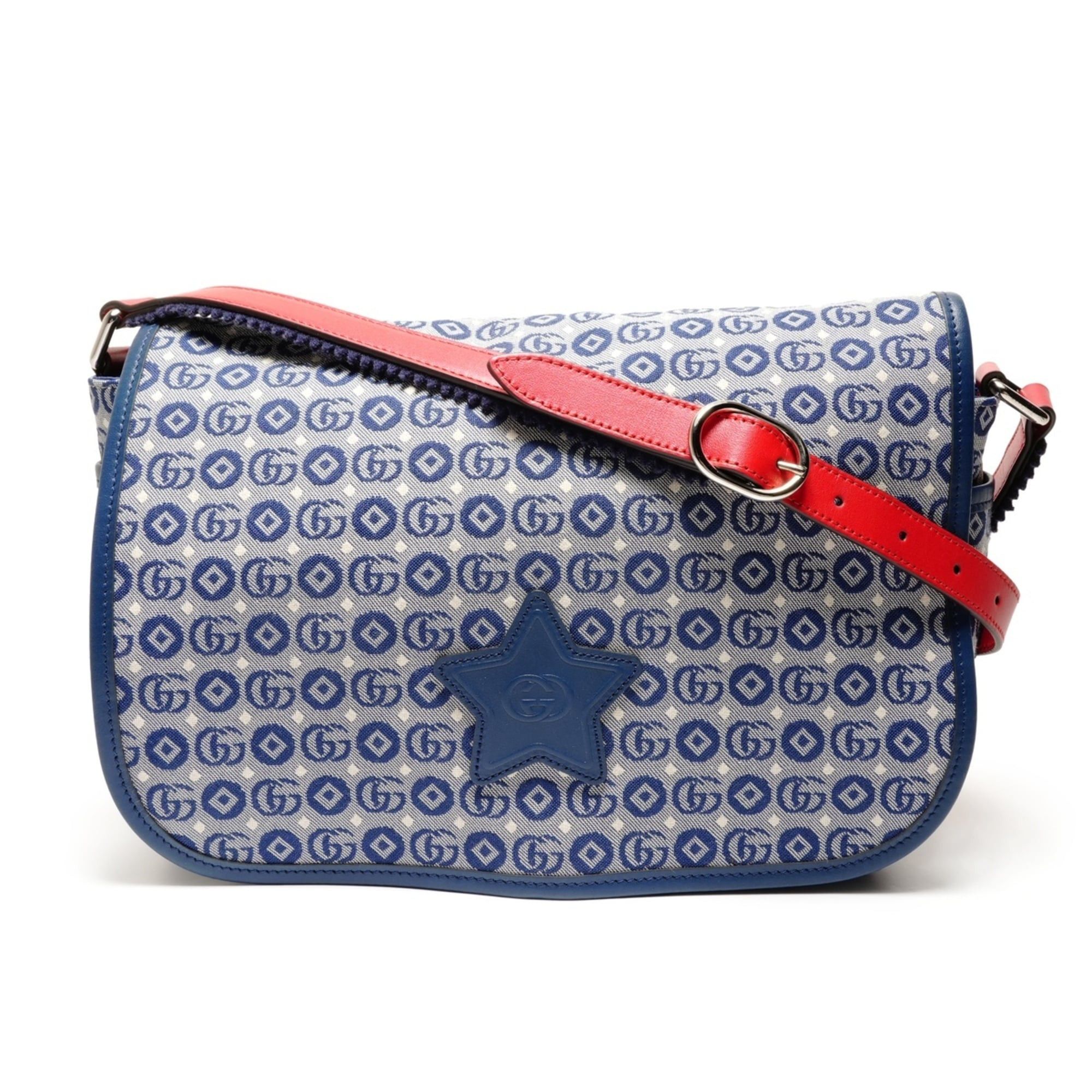 Gucci Gucci Children's Messenger Bag Shoulder Blue WS26377 Size ONE SIZE - 1 Thumbnail