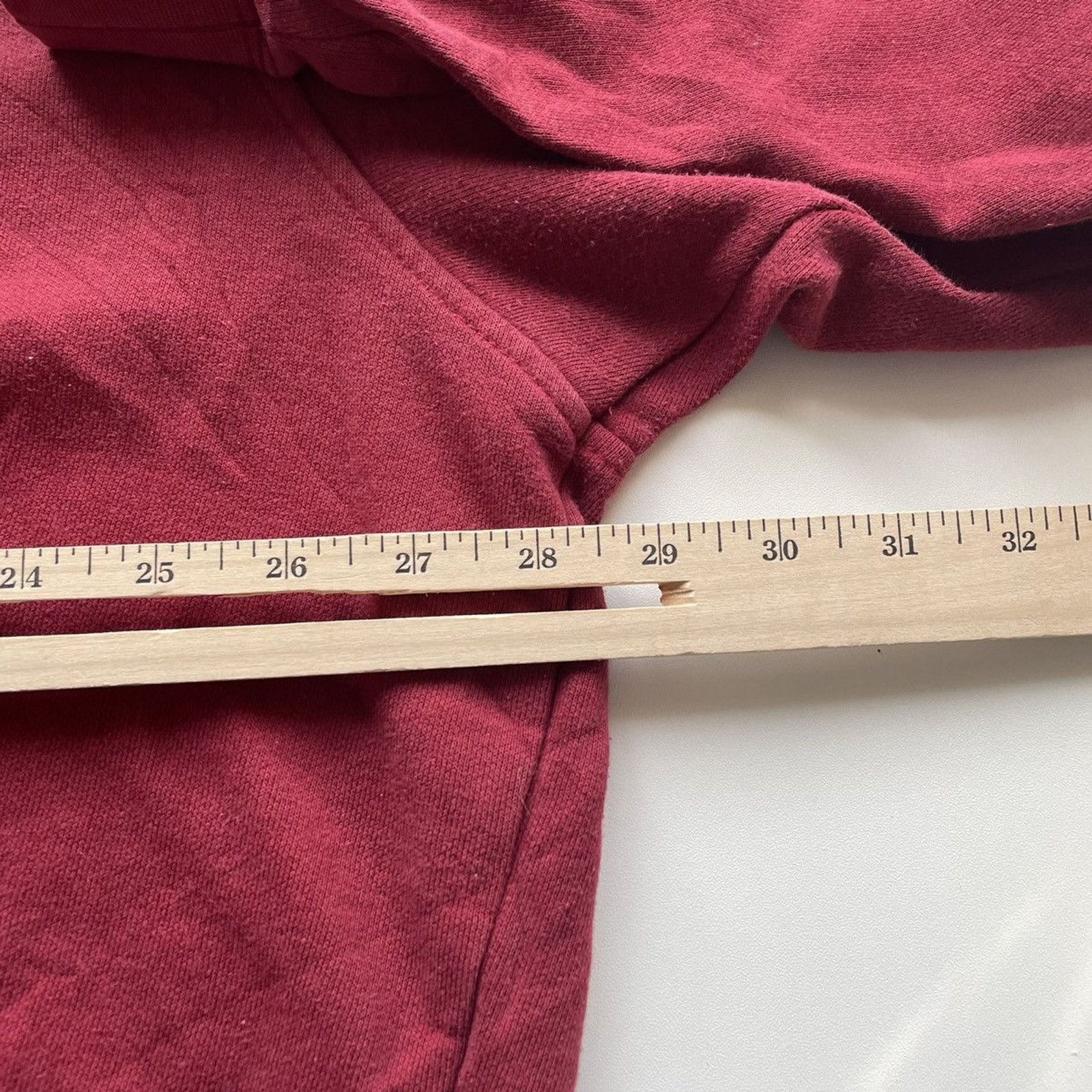 Nike Vintage Y2K Nike Hoodie 2XL Swoosh Logo Faded Burgundy Red Size US XXL / EU 58 / 5 - 5 Thumbnail