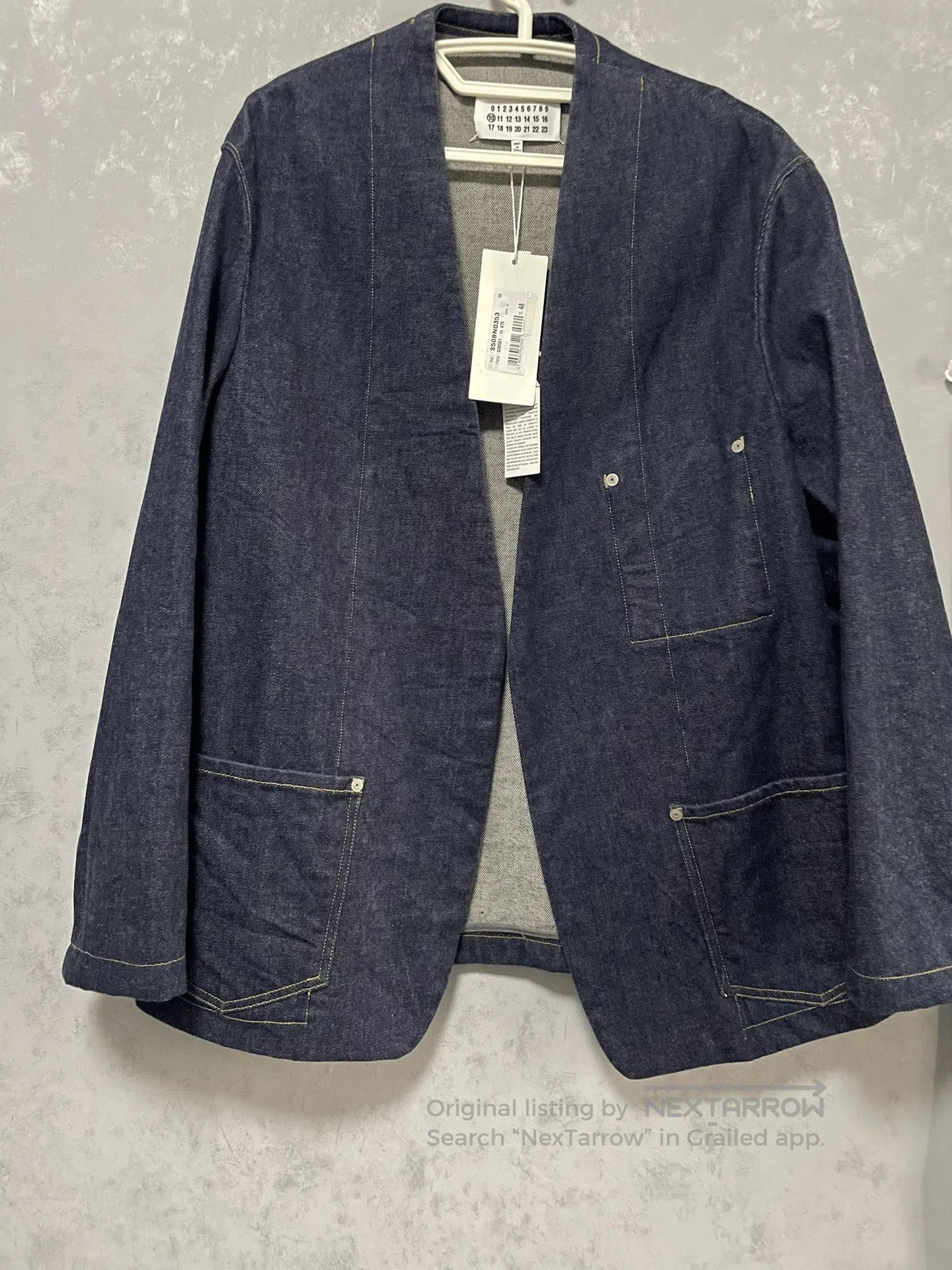 Maison Margiela Unstructured Denim Jacket Size 48.