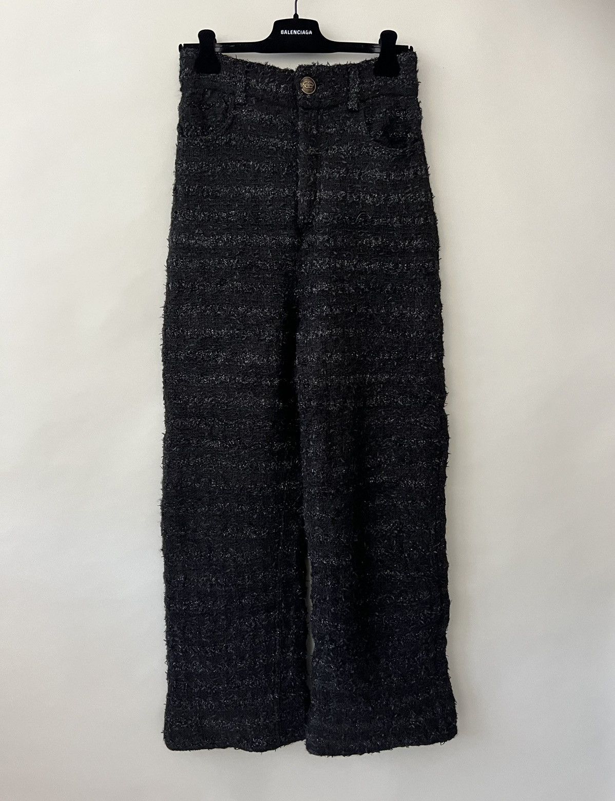 Balenciaga Balenciaga The Lost Tapes Tweed Baggy Trousers Size US 28 / EU 44 - 6 Thumbnail