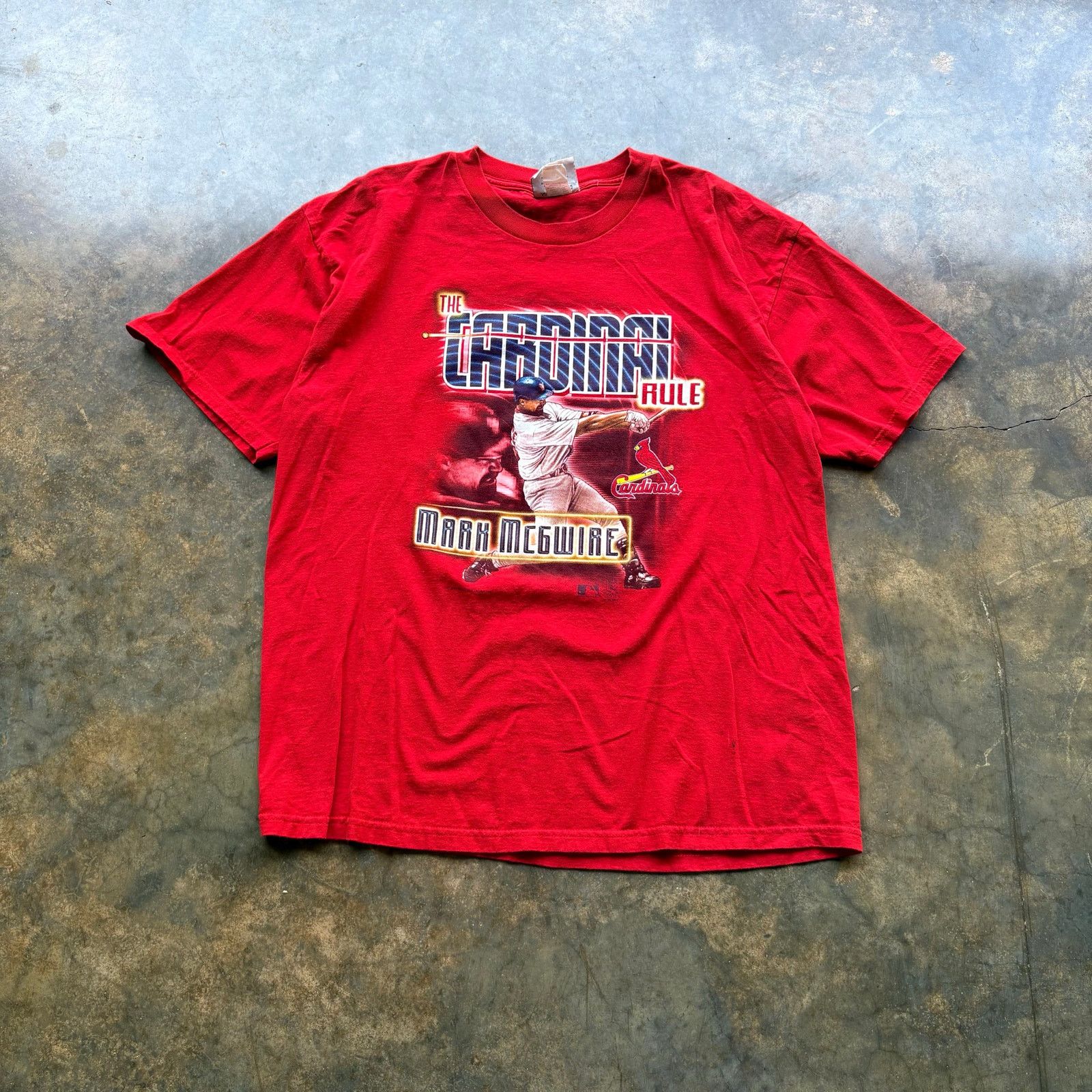 MLB Vintage St Louis Cardinals Mark Mcgwire T-shirt Size US XL / EU 56 / 4 - 1 Thumbnail