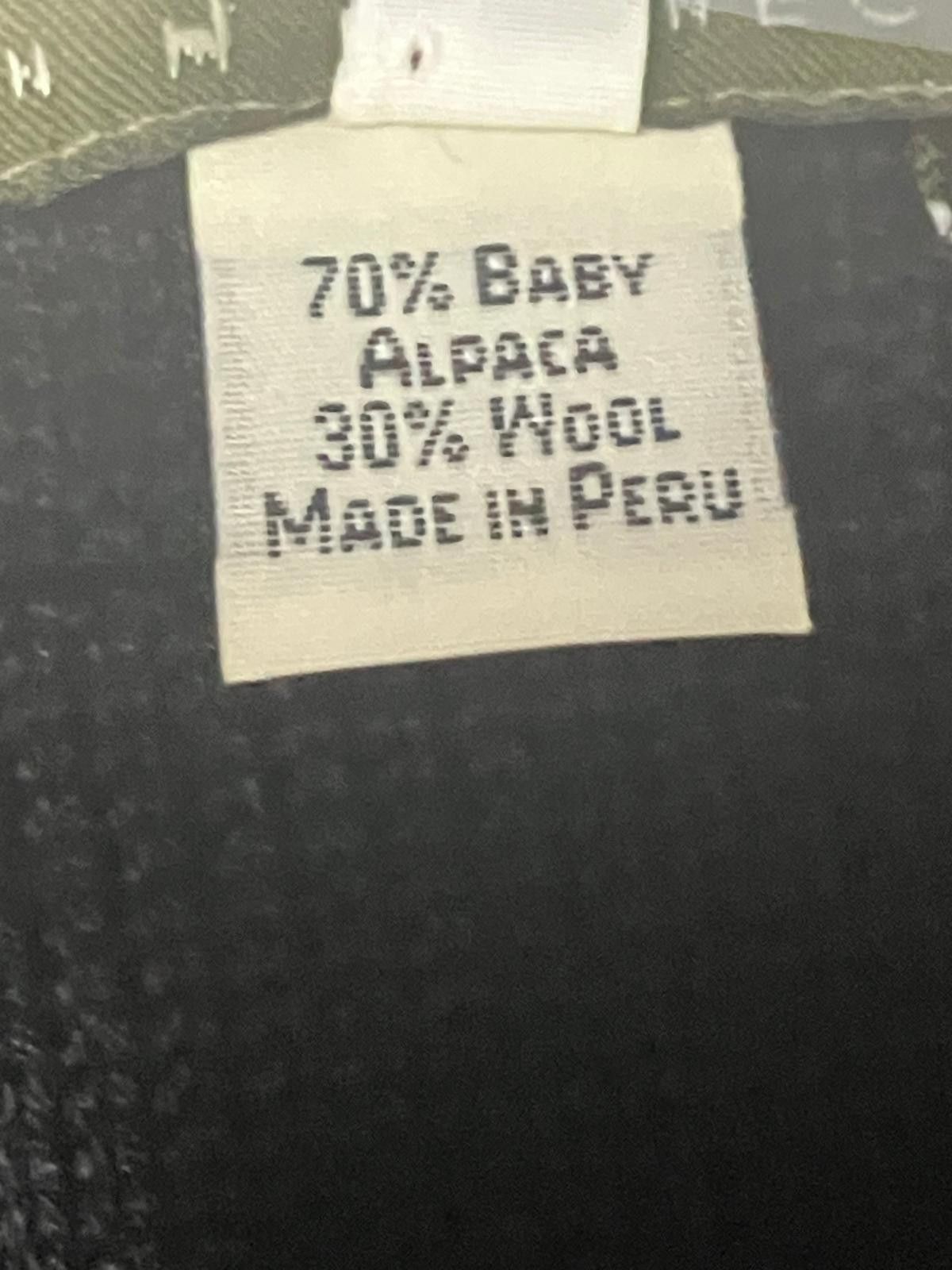 Other Peruvian Baby Alpaca Wool Knit Skirt Geometric L Size 36" / US 14 / IT 50 - 8 Thumbnail
