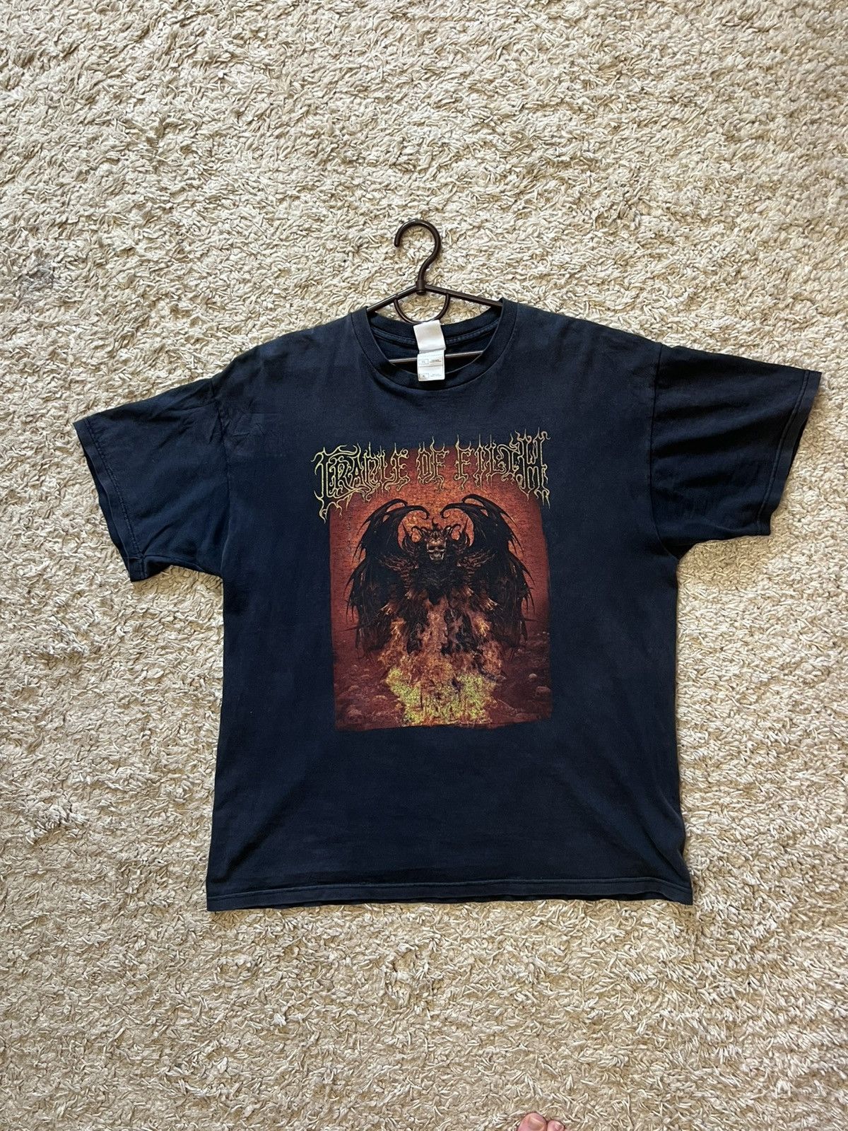 Band Tees Crazy Cradle of Filth THROUGH SUPERIOR FIRE POWER faded tee Size US XL / EU 56 / 4 - 1 Thumbnail