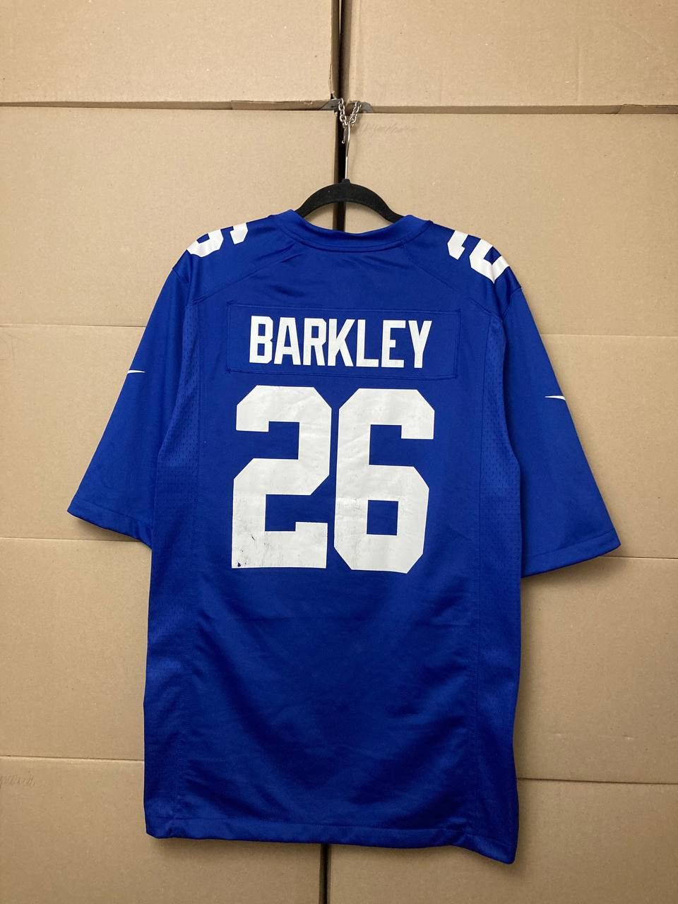 Nike VINTAGE NEW YORK GIANTS BARKLEY #26 NFL FOOTBALL NIKE JERSEY Size US L / EU 52-54 / 3 - 2 Thumbnail