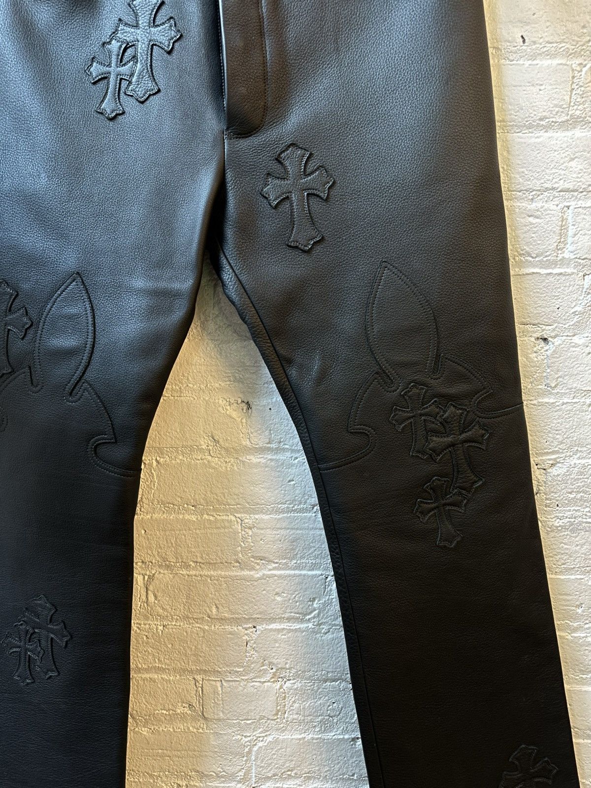 Chrome Hearts CHROME HEARTS FULLY LOADED LEATHER PATCH PANTS Size US 36 / EU 52 - 2 Thumbnail