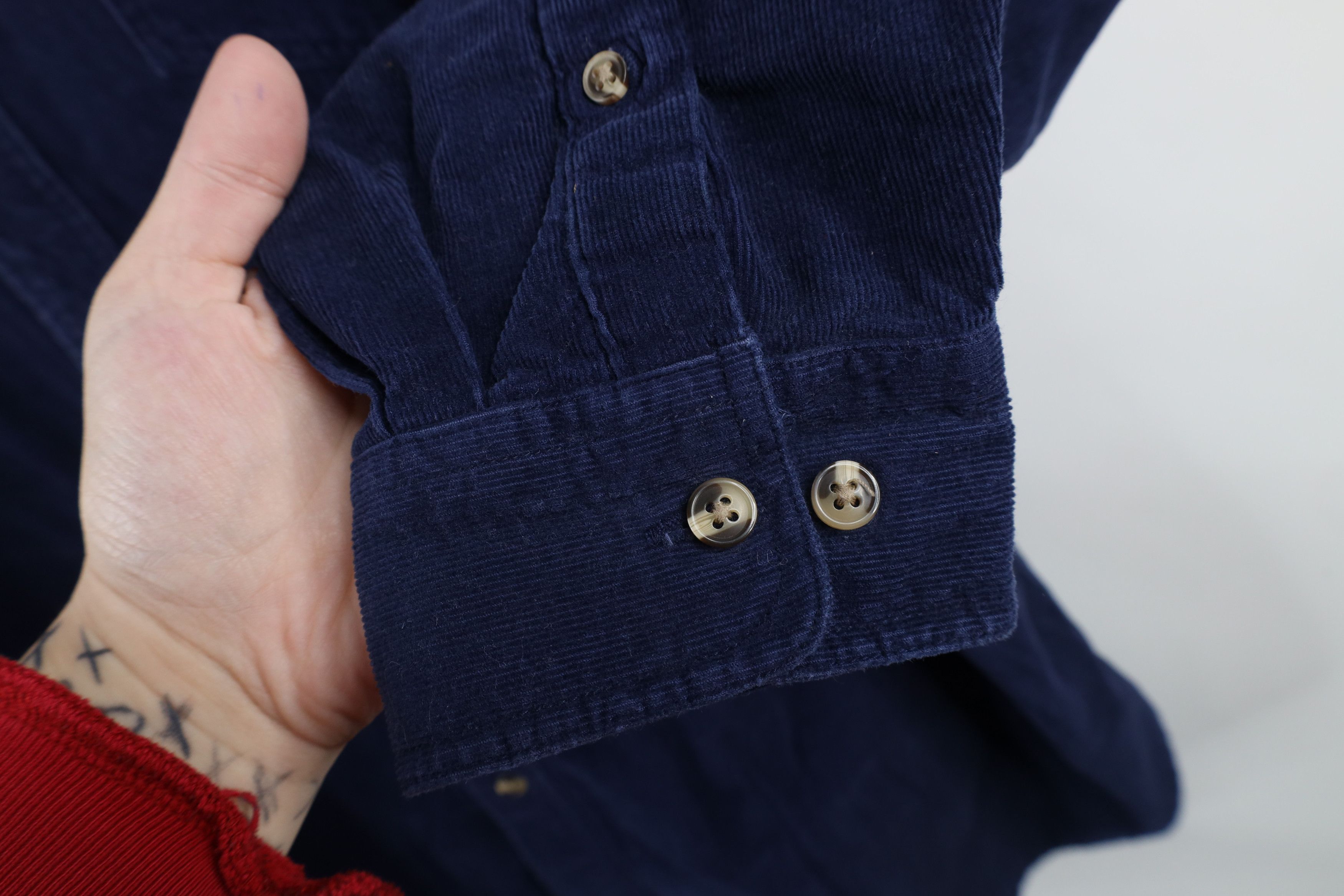 Vintage Vintage 90s Streetwear Pumpkin Corduroy Button Down Shirt Size US XL / EU 56 / 4 - 6 Thumbnail