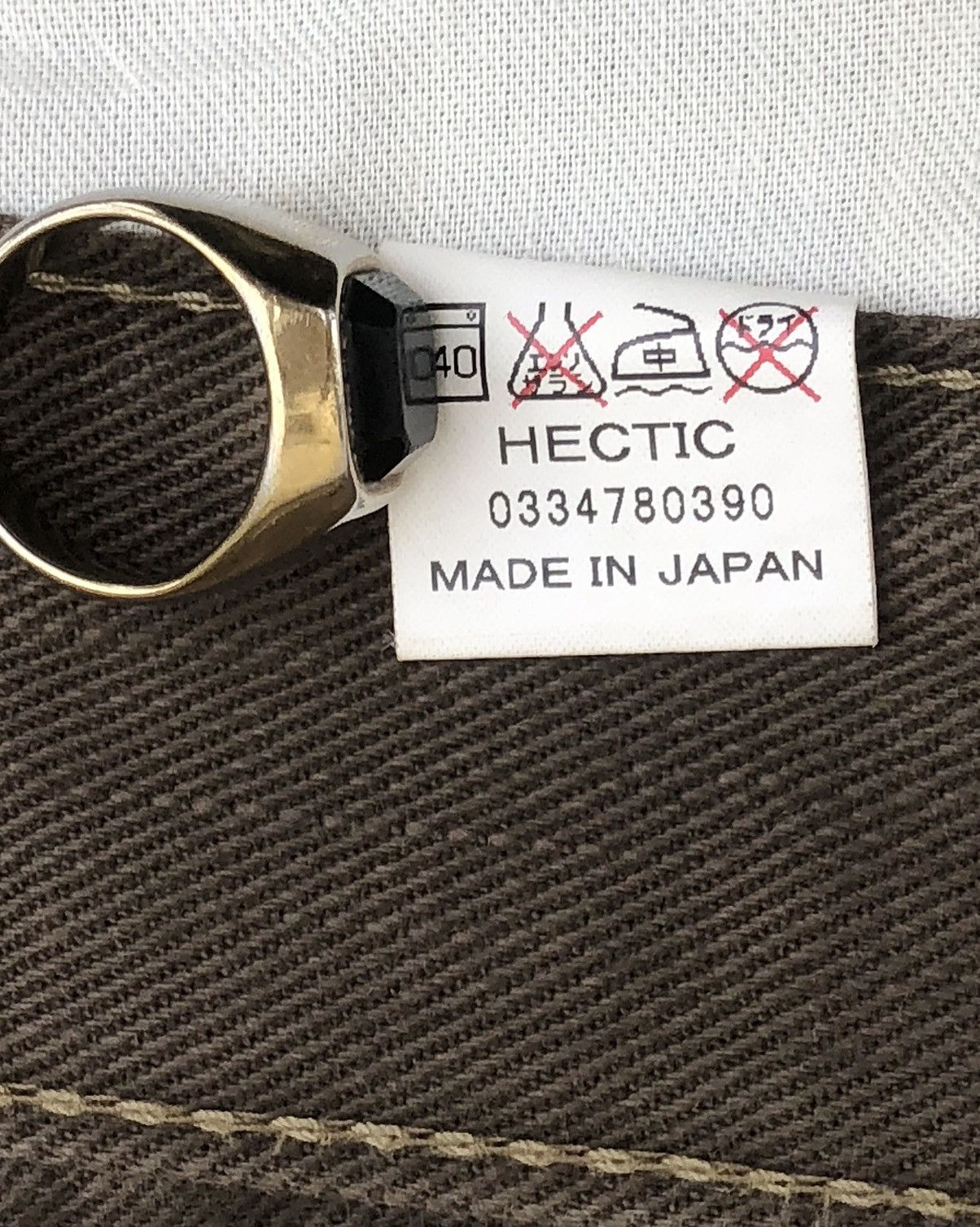 realmad HECTIC 2000s MadHectic “Extra Mad” Buckle Back Brown Jeans Size US 33 - 7 Thumbnail