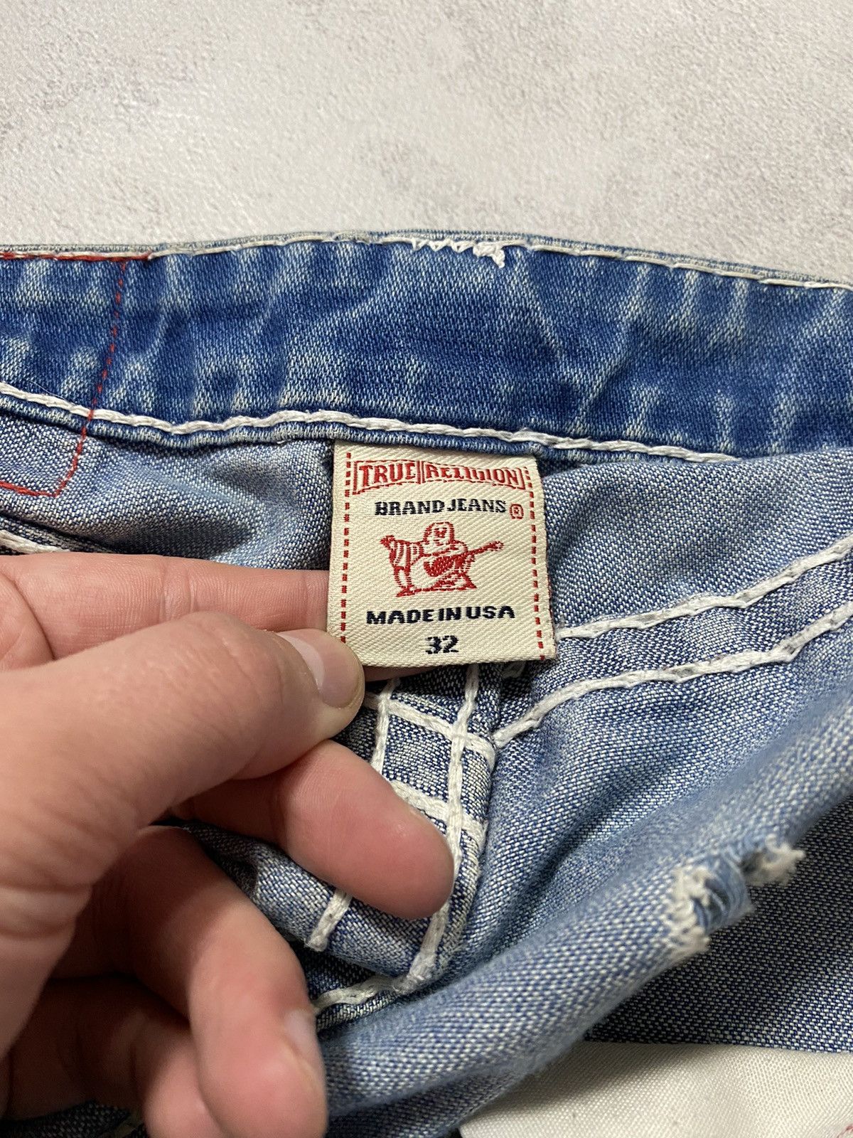 True Religion × Vintage Vintage Jeans Pants True Religion Jhony Super T SLIM-FIT /32 Size US 32 / EU 48 - 16 Thumbnail