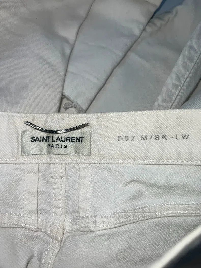 Saint Laurent Paris Saint Laurent Paris White Denim Pants Size US 28 / EU 44 - 5 Thumbnail
