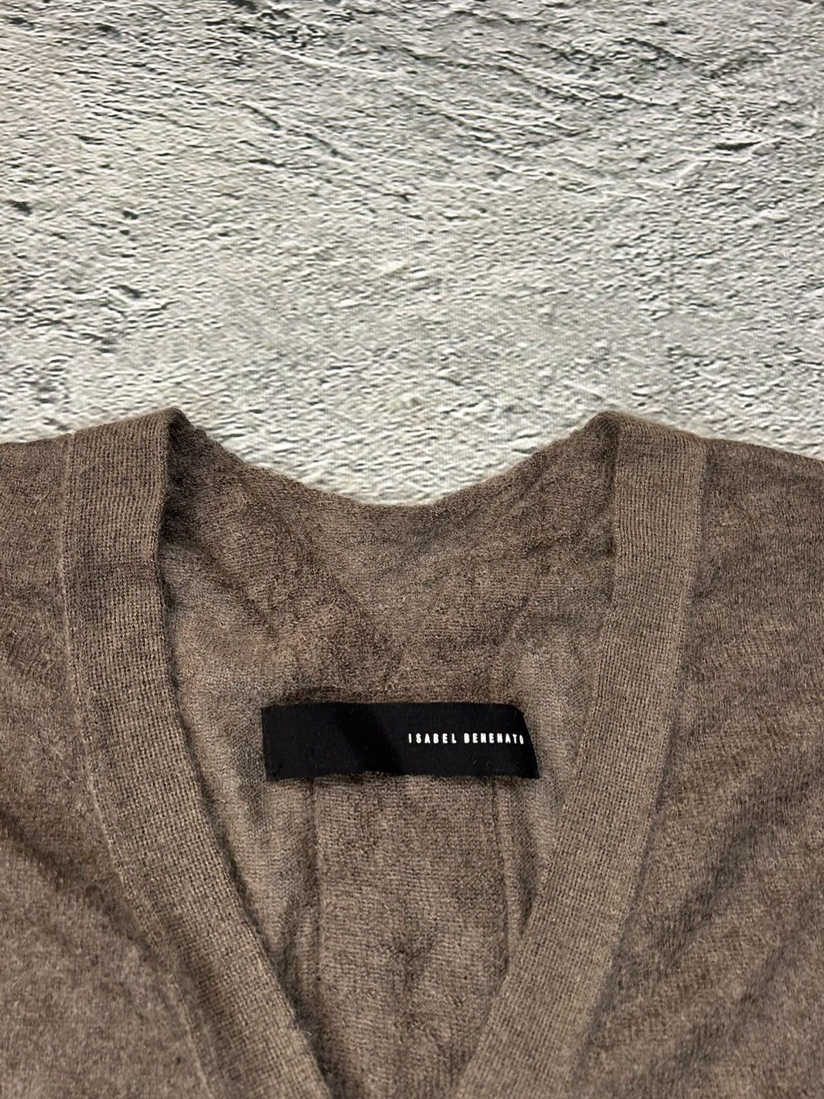 Isabel Benenato Isabel Benenato cardigan mohair brown button up sweater AW18 Size US L / EU 52-54 / 3 - 2 Thumbnail