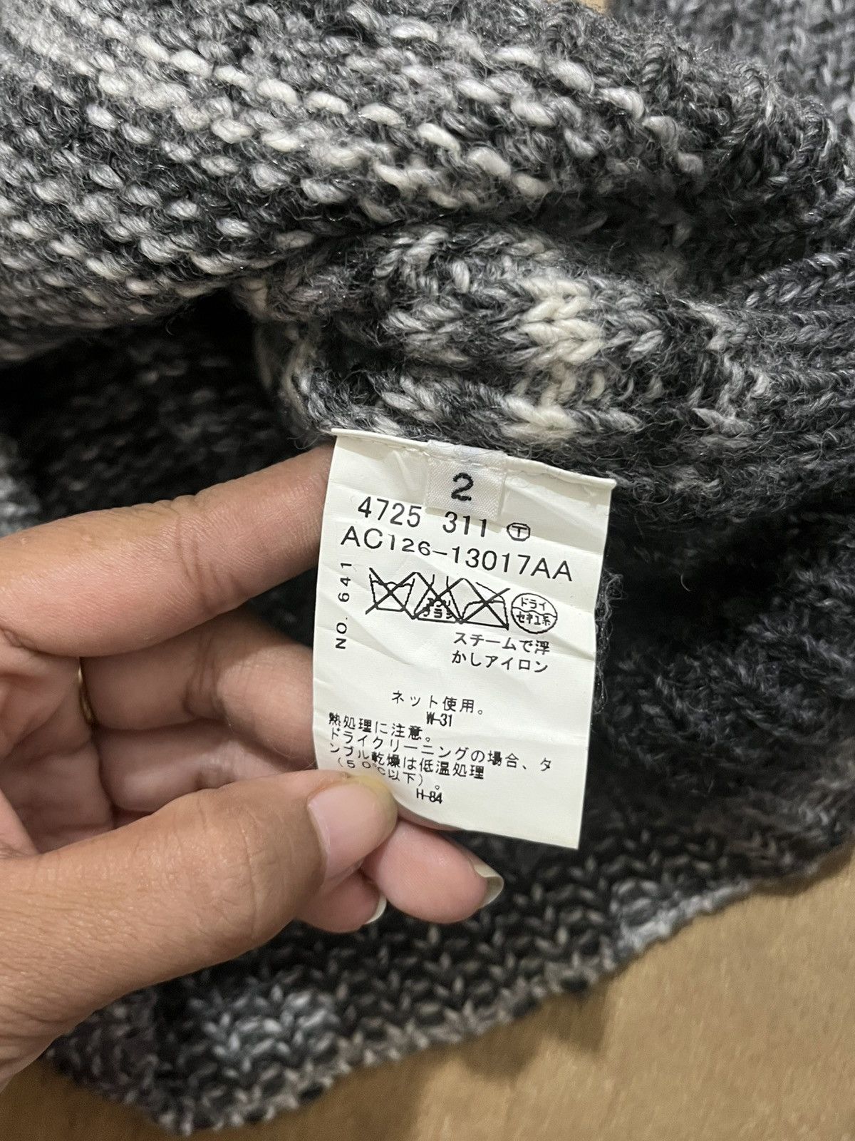 Boycott BOYCOTT Japanese Grunge Marl Border Knit Sweater Size US S / EU 44-46 / 1 - 5 Thumbnail
