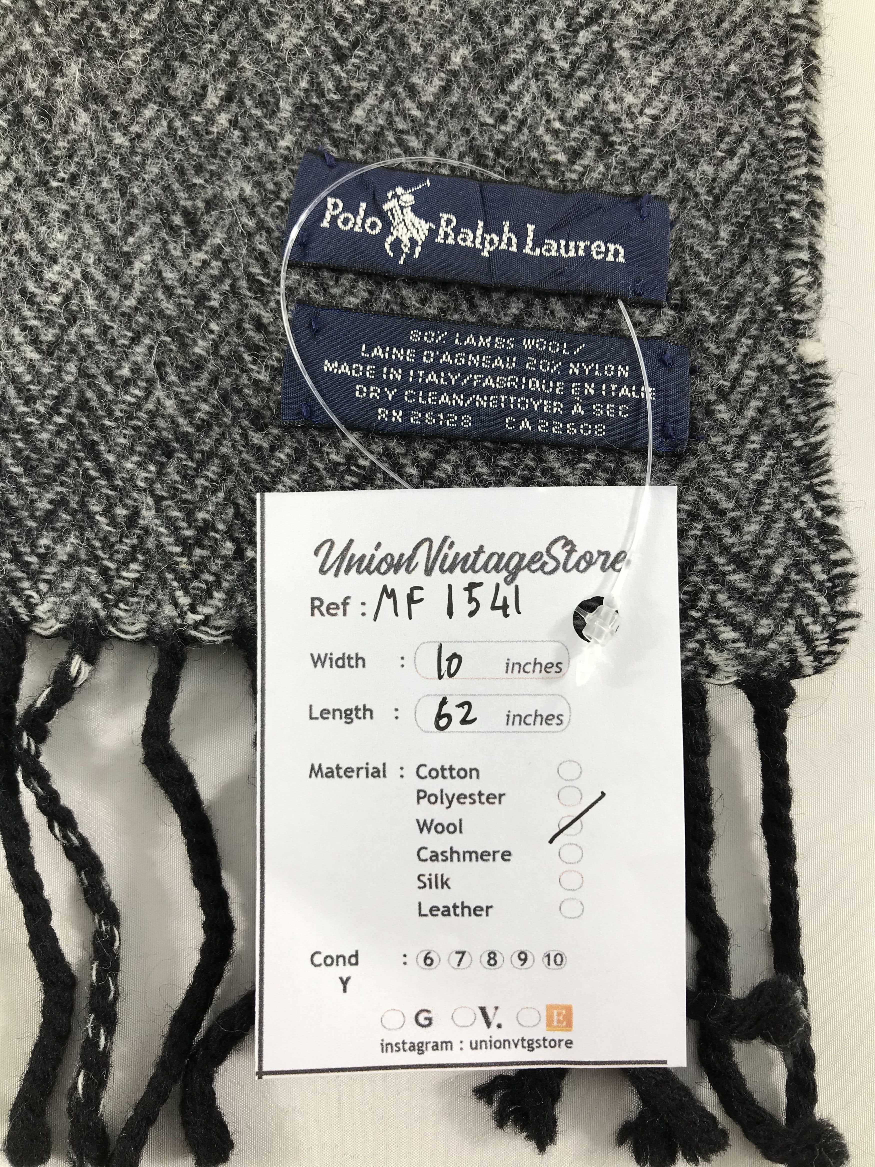 Polo Ralph Lauren Vintage Polo Ralph Lauren Scarf/Muffler/Neckwear MF1541 Size ONE SIZE - 5 Thumbnail
