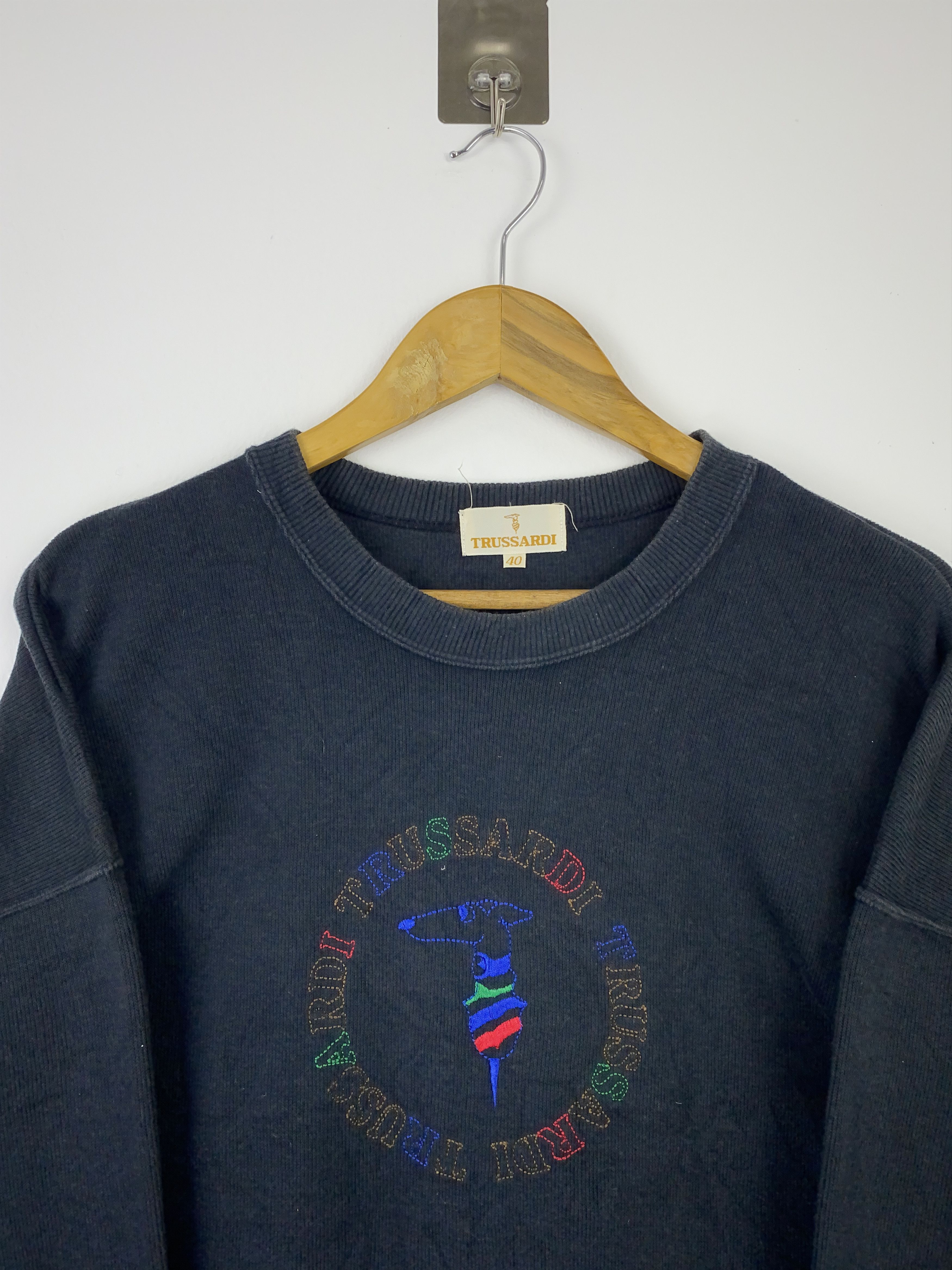 Trussardi Vintage Trussardi Pullover Crewneck Sweatshirt SH0490 Size US XXS / EU 40 - 2 Thumbnail