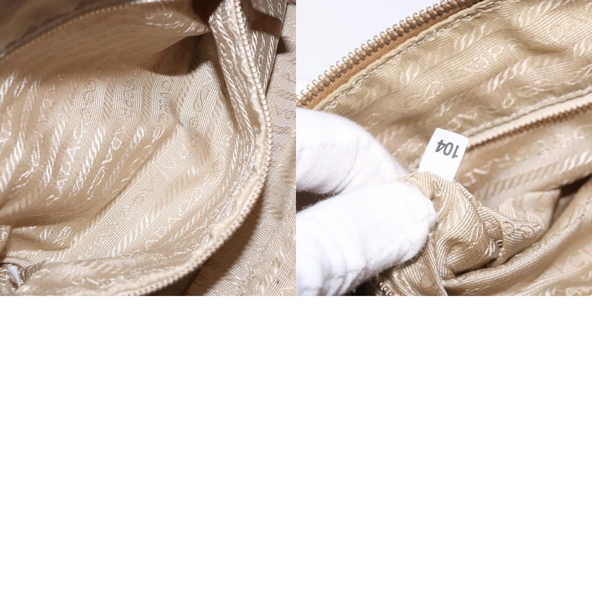 Prada PRADA Shoulder Bag Nylon Beige Gold Size ONE SIZE - 13 Thumbnail