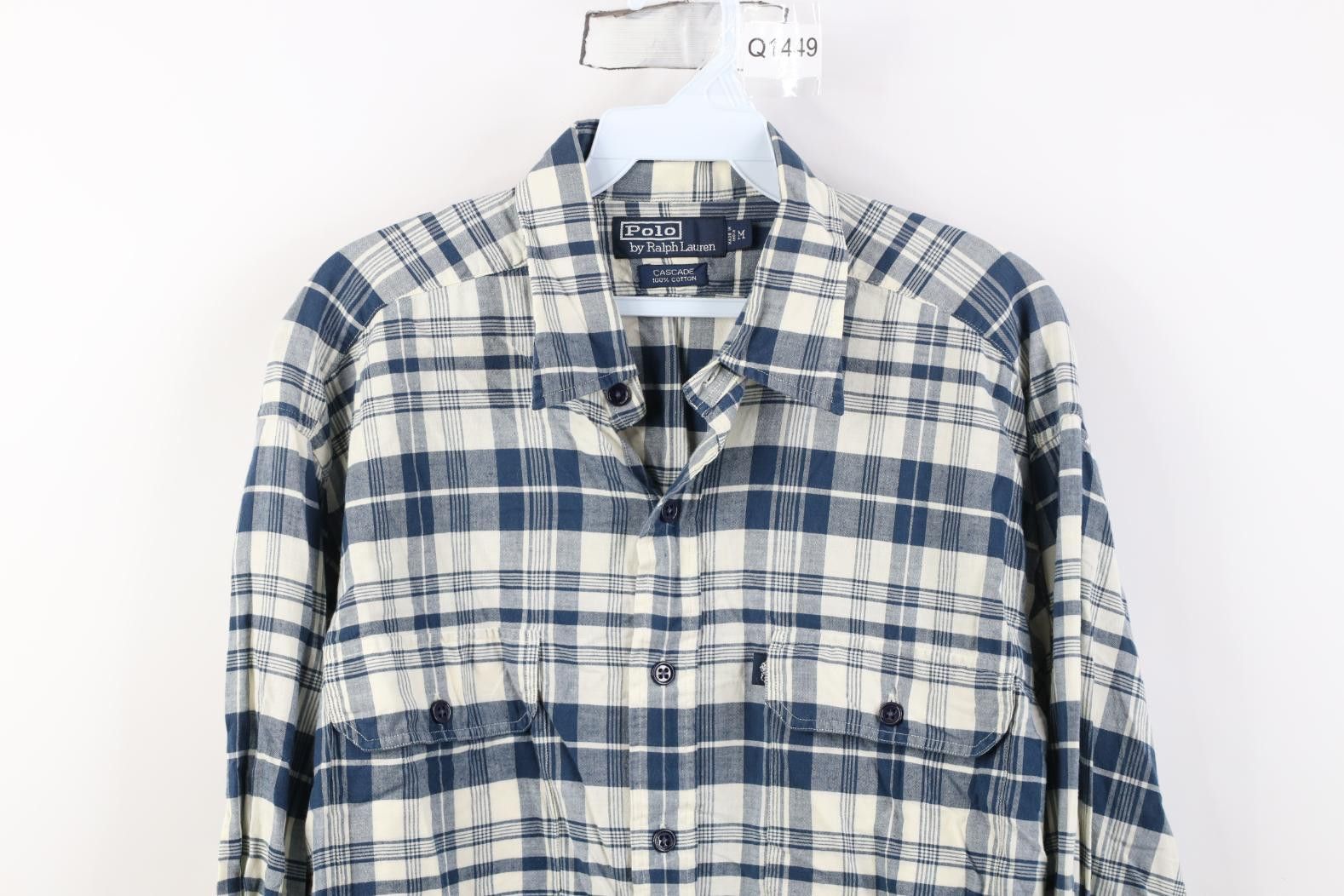 Polo Ralph Lauren Vintage 90s Ralph Lauren Cotton Double Pocket Button Shirt Size US M / EU 48-50 / 2 - 2 Thumbnail