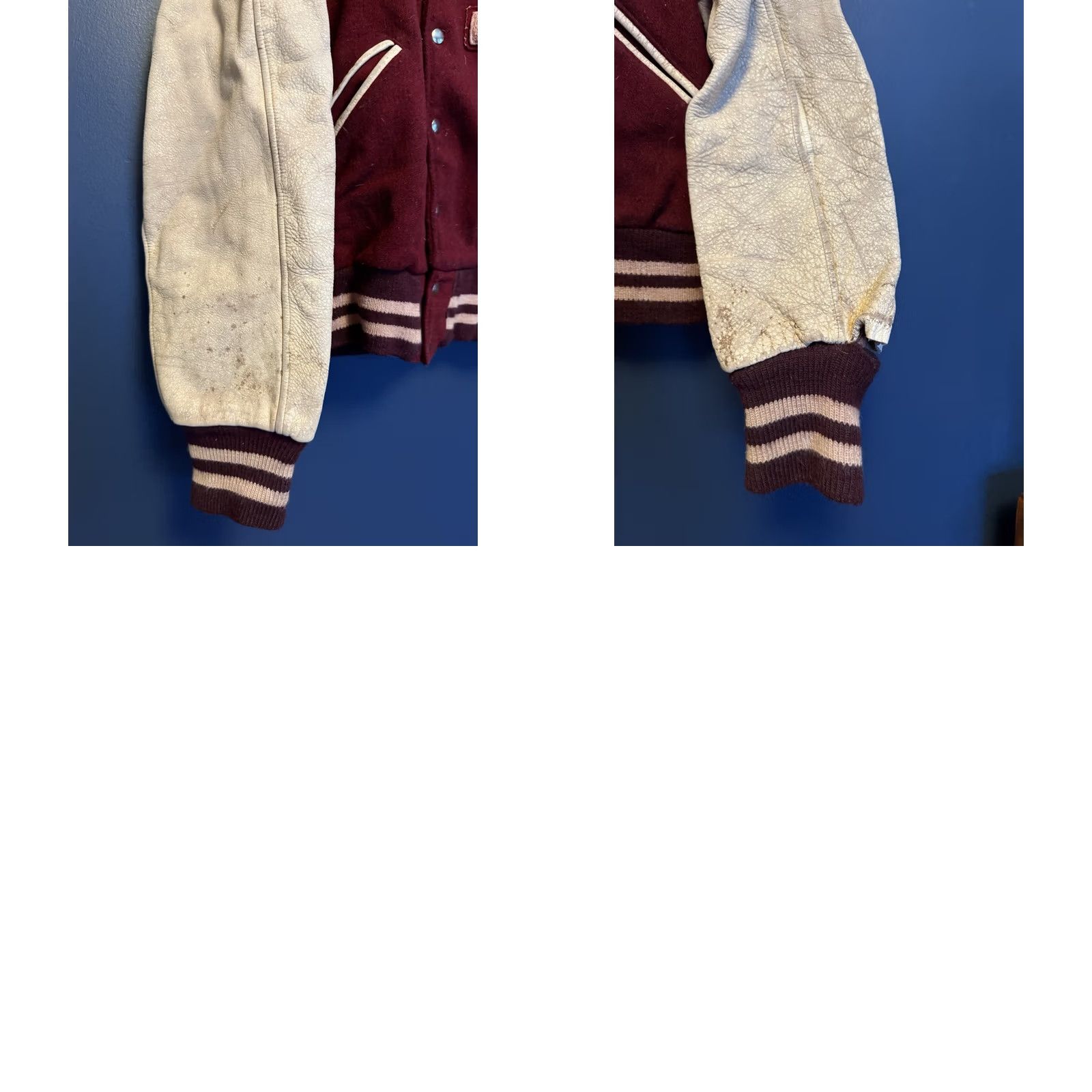 Vintage VINTAGE Finch Sportswear Anoka Tornados Wool Leather Varsity Jacket Medium Mens Maroon Wool Leather 60’s 40 measurements 23in 19in Size US M / EU 48-50 / 2 - 8 Thumbnail