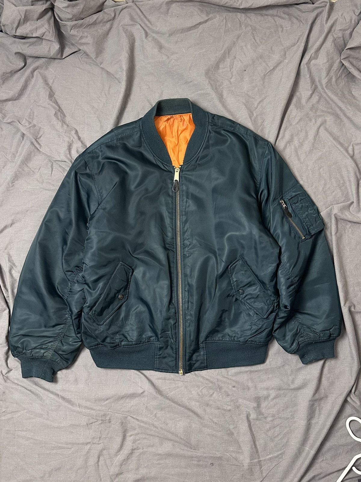 Vintage Y2K Vintage Bomber Ma1 Flayers Man Intermediate Jacket