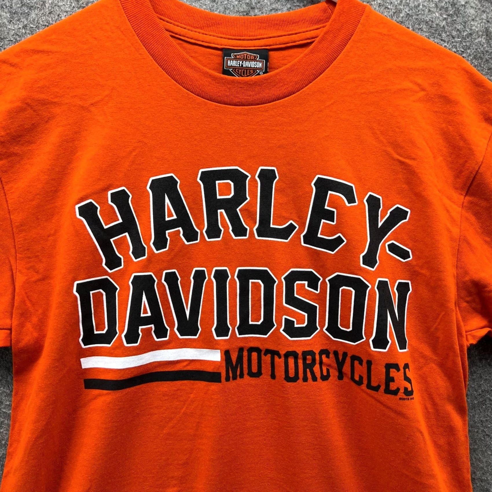 Harley Davidson Harley-Davidson Shirt Men M Orange Tee Biker 2018 Casual T-Shirt Size US M / EU 48-50 / 2 - 4 Thumbnail