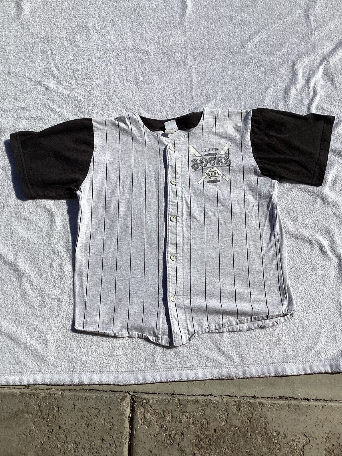 Other Vtg 90s west side Baltimore Black socks baseball league tee Size US M / EU 48-50 / 2 - 1 Thumbnail