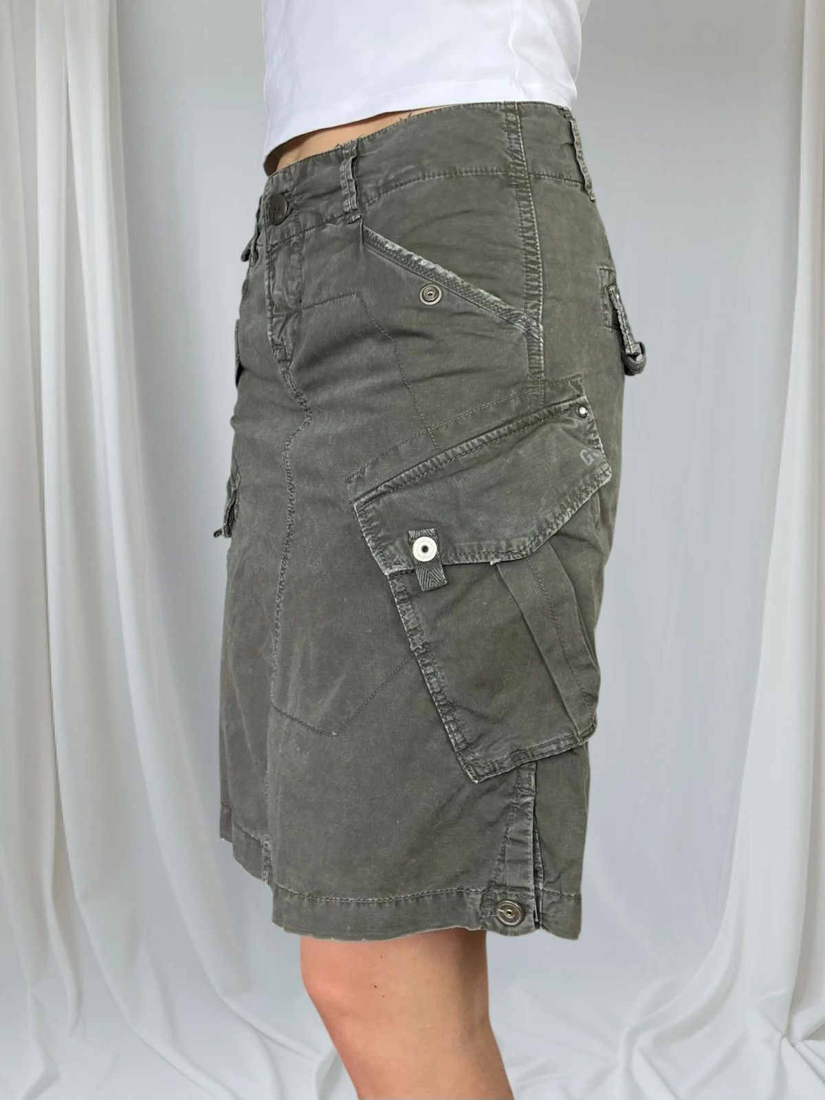 G-Star Vintage 00s G-Star RAW Knee-Length Skirt women girl y2k Size 28" / US 6 / IT 42 - 4 Thumbnail