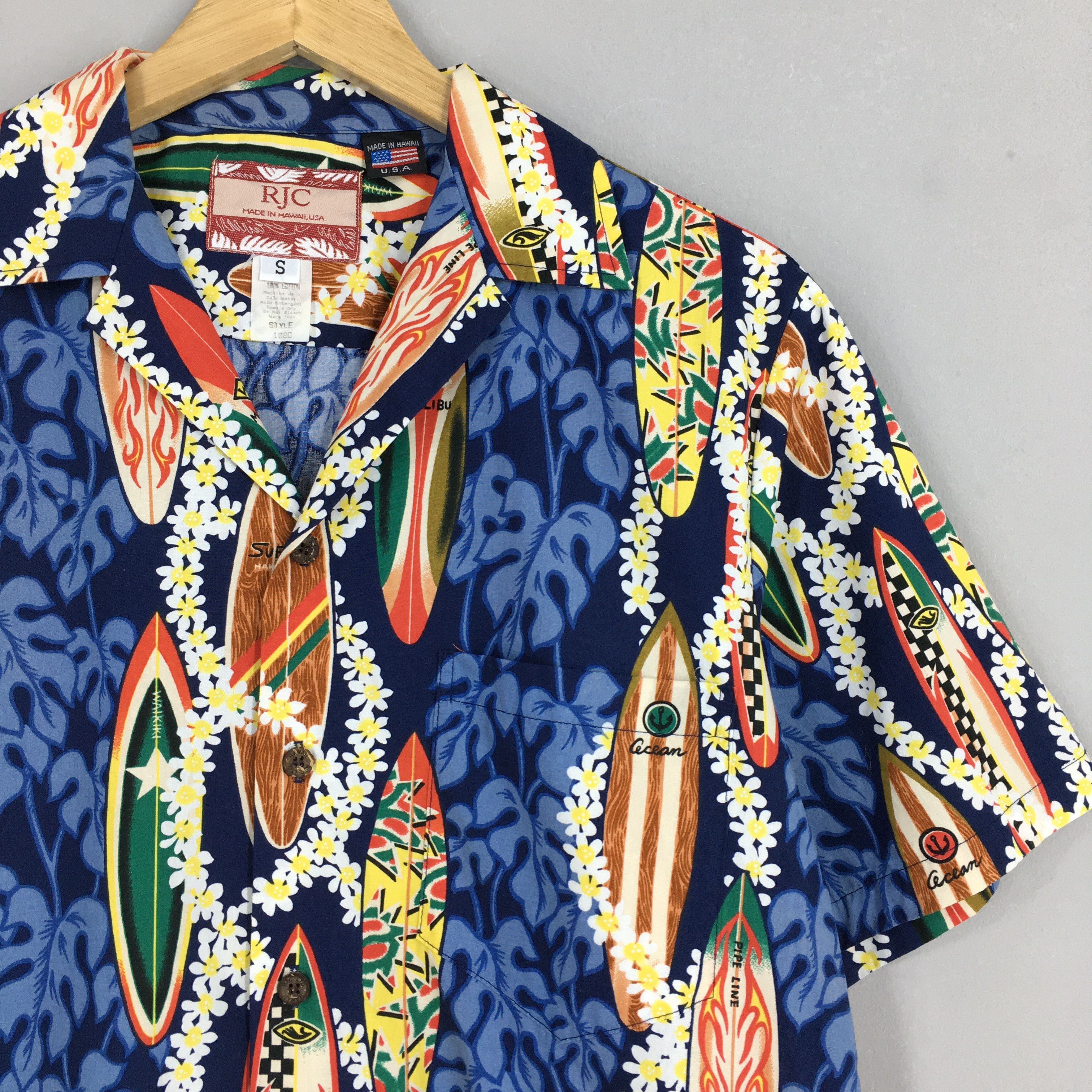 Life's a Beach Vintage Rjc Hawaiian Aloha Surfboard Cotton Shirts Small Size US S / EU 44-46 / 1 - 2 Thumbnail