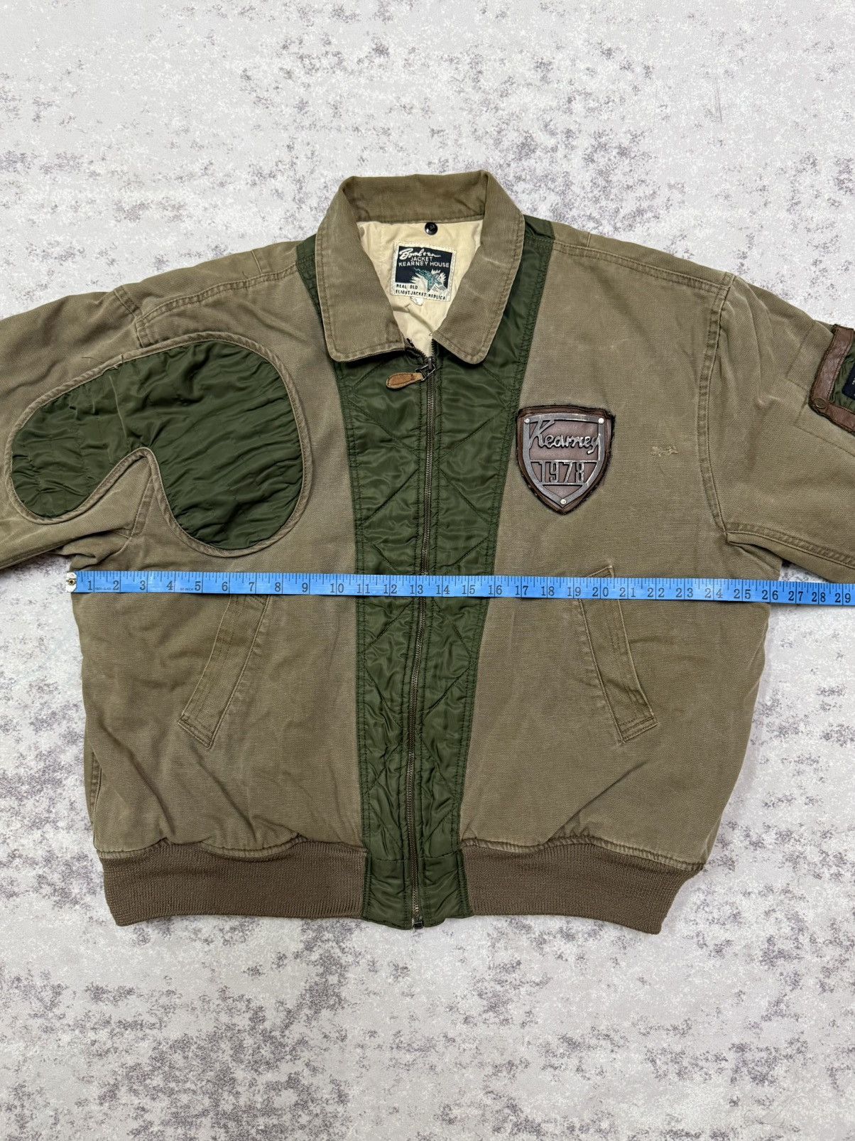 Vintage Kearny House Real old Flight Jacket Replica inspired U.Sarmy Size US L / EU 52-54 / 3 - 17 Thumbnail