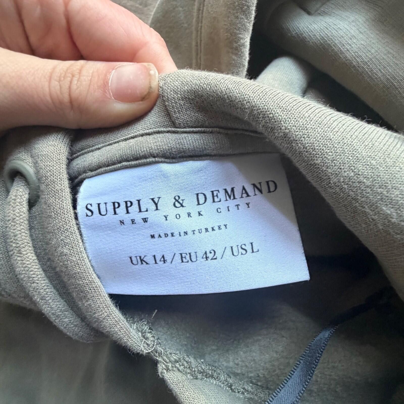Supply & Demand Supply & Demand NYC Hoodie Olive Green Pullover Mens Large Size US L / EU 52-54 / 3 - 3 Thumbnail