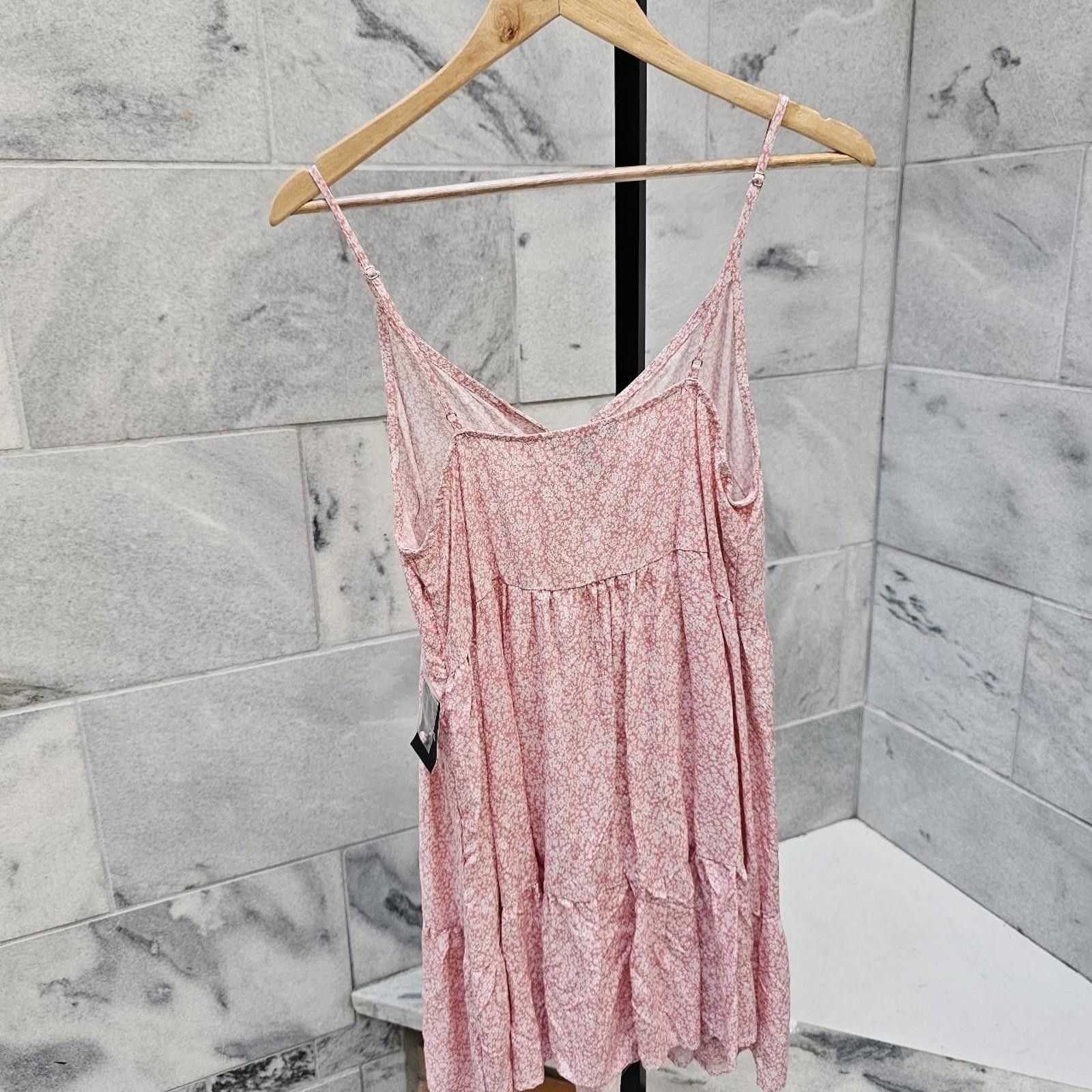 Forever 21 Forever 21 Women's White and Pink Floral Dress Size L / US 10 / IT 46 - 5 Thumbnail