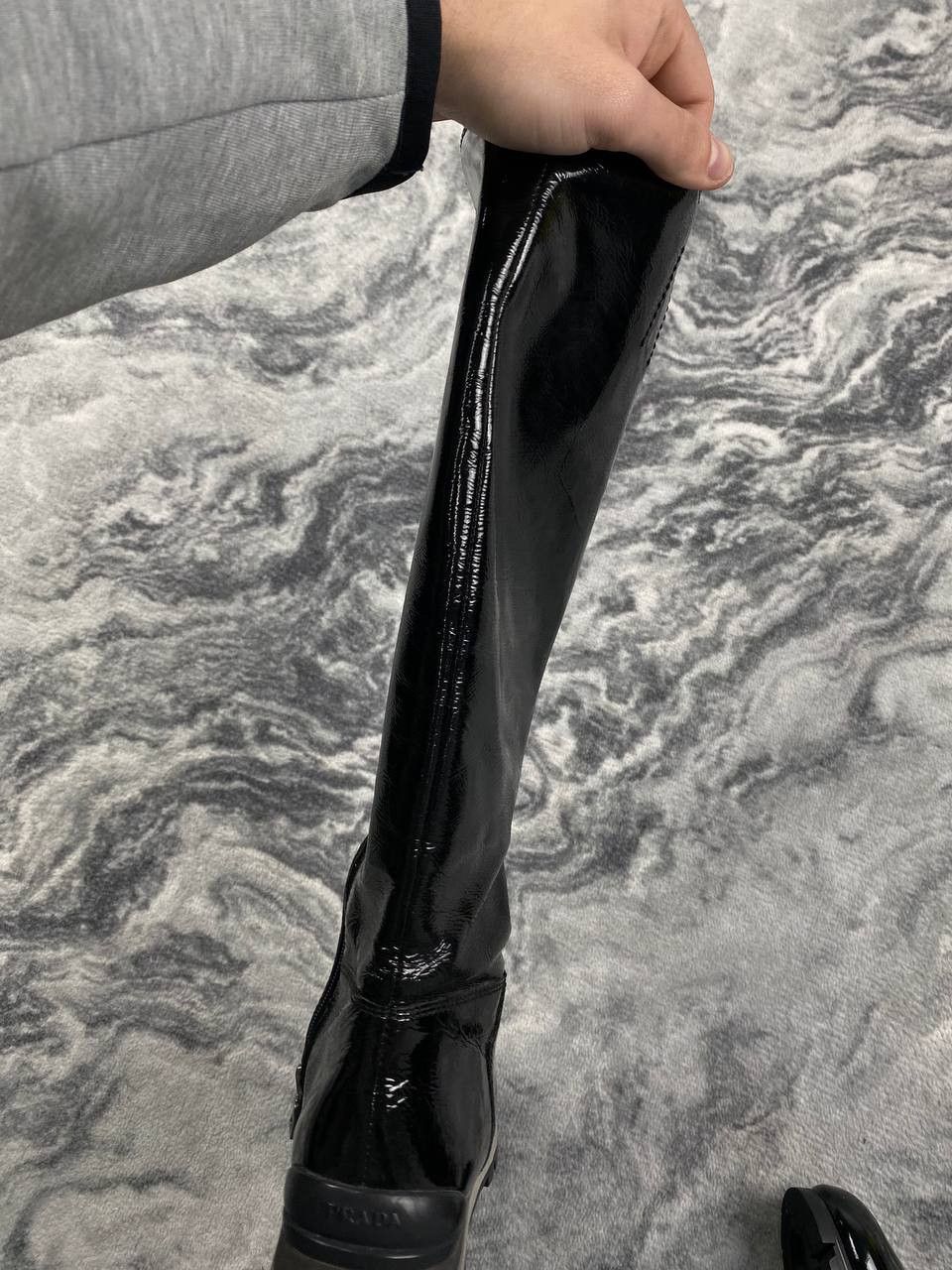 Prada Prada Patent Leather Platform Boots Women Size 37 Black Size US 7 / IT 37 - 7 Thumbnail