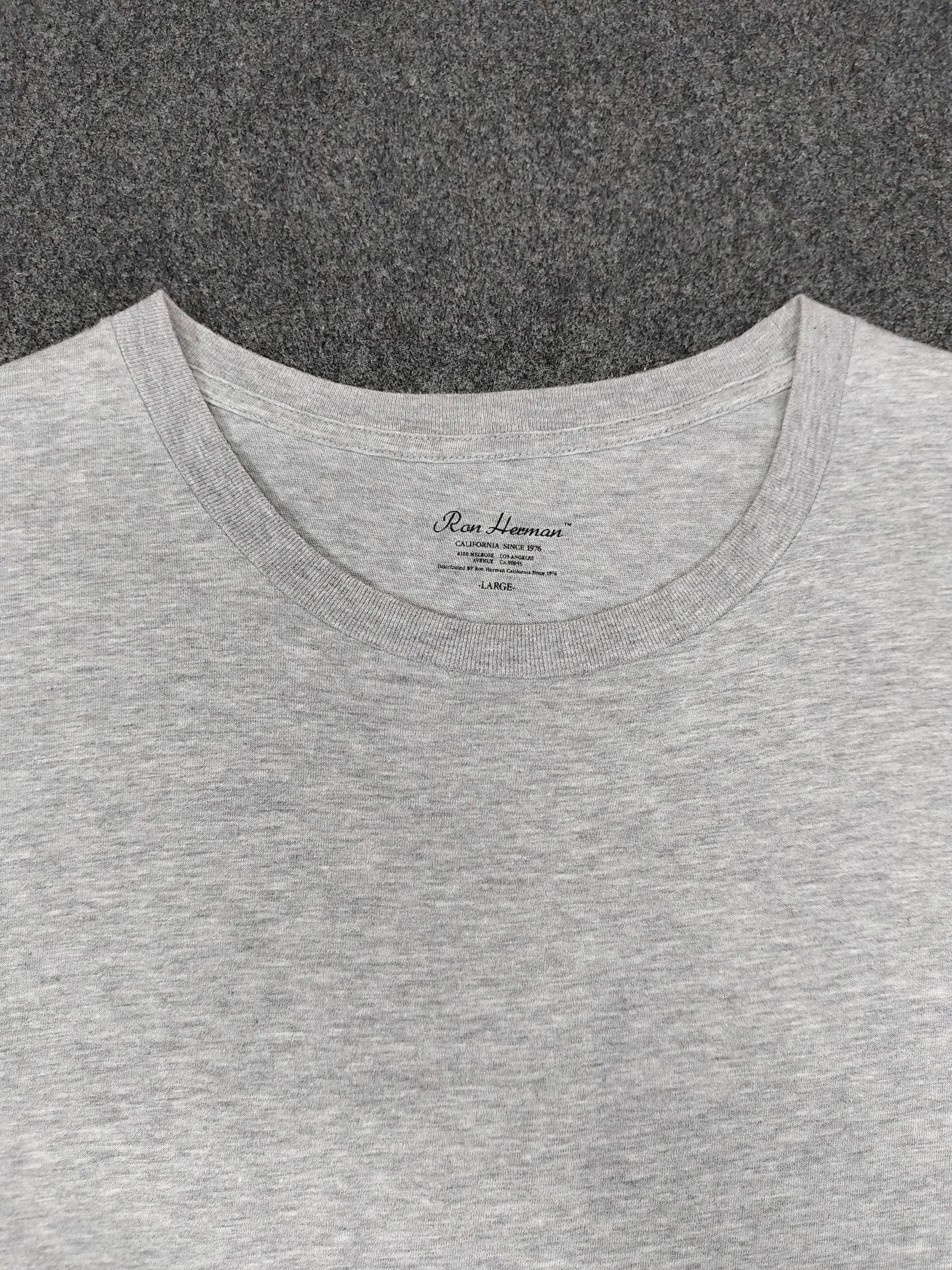 Ron Herman Ron Herman- Plain Minimal Grey Quiet Luxury Tshirt Size US L / EU 52-54 / 3 - 5 Thumbnail