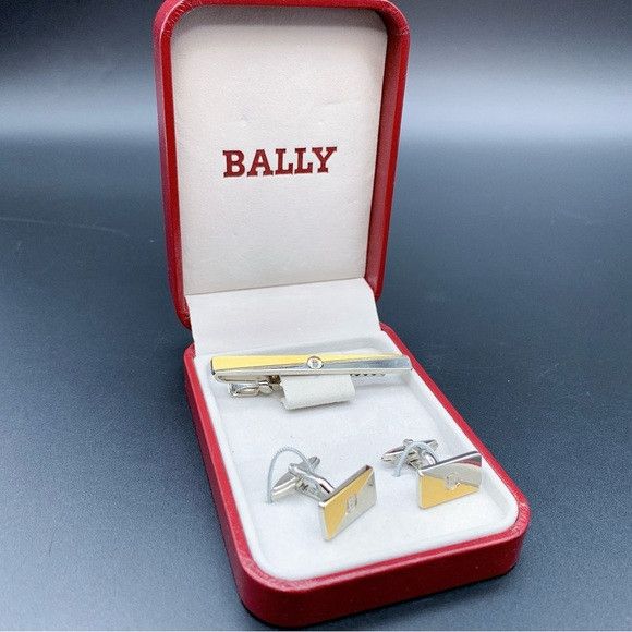 Bally Bally Silver and Gold Tone Cufflinks Set Size ONE SIZE - 1 Thumbnail