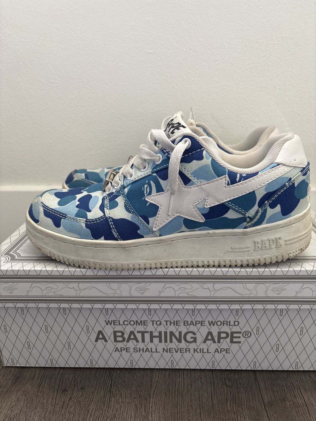 Bape Bape Sta Low ABC Camo 20th Anniversary Blue Size US 8.5 / EU 41-42 - 3 Thumbnail