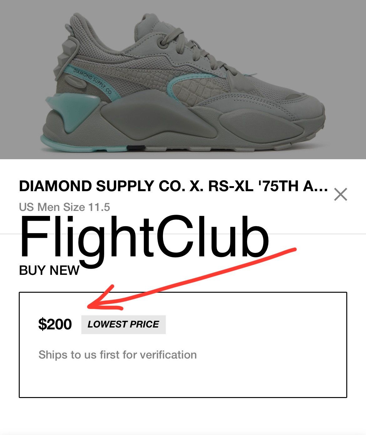 Diamond Supply Co. × Puma puma diamond supply rs-xl 75th anniversary Size US 11.5 / EU 44-45 - 12 Thumbnail