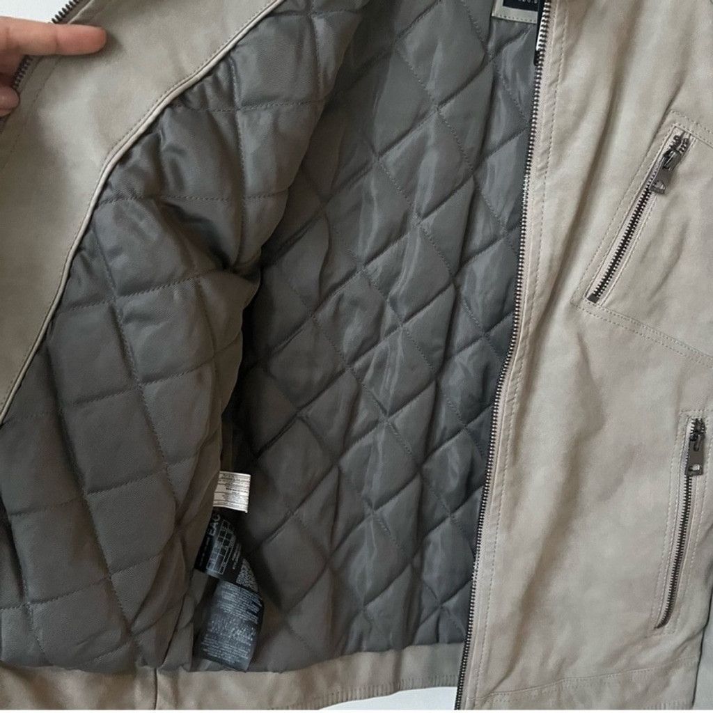 Guess Guess NWT Men's Grey motorcycle drew suedes Jacket size XS Size US XS / EU 42 / 0 - 8 Thumbnail