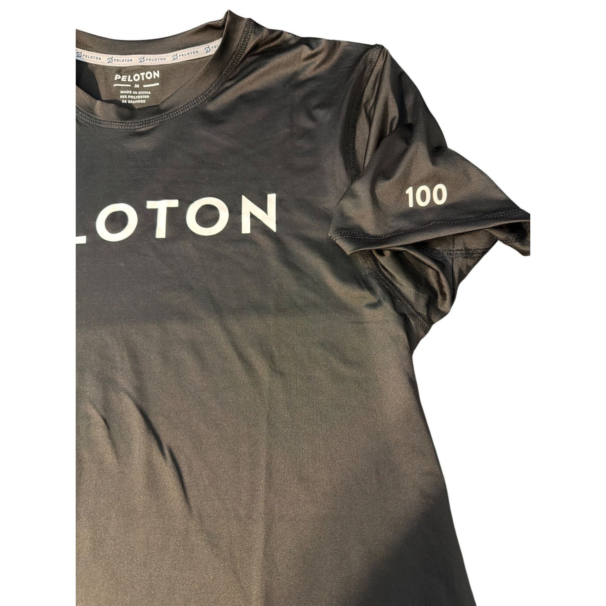 Peloton Peloton Century 100 Club Black Short Sleeve Performance Shir Size US M / EU 48-50 / 2 - 3 Thumbnail
