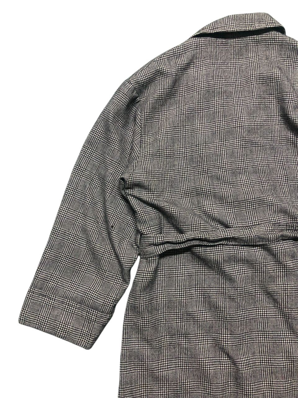 Kenzo × Vintage VINTAGE KENZO PARIS ROBE CHECKED BELTED BUTTONLESS LONG COAT Size US M / EU 48-50 / 2 - 9 Thumbnail
