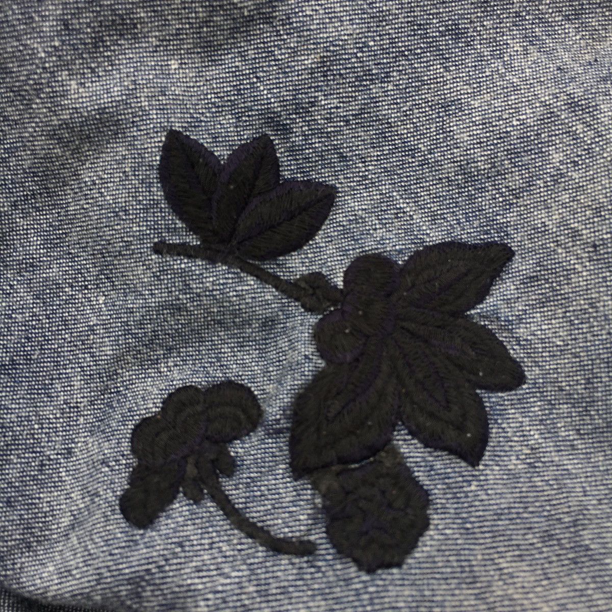 Yohji Yamamoto YS For Men Flower Denim Shirt Size US L / EU 52-54 / 3 - 7 Thumbnail