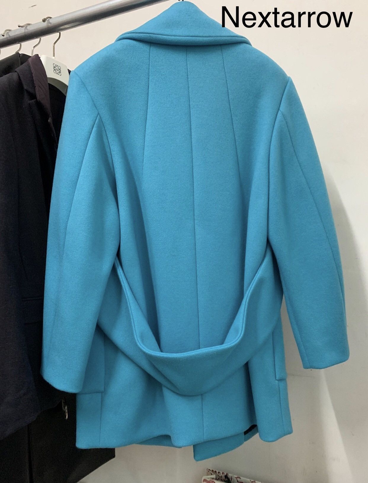 Balenciaga BALENCIAGA AW14 Lake Blue Heavy Industry Wool Coat2412- Size US M / EU 48-50 / 2 - 2 Thumbnail