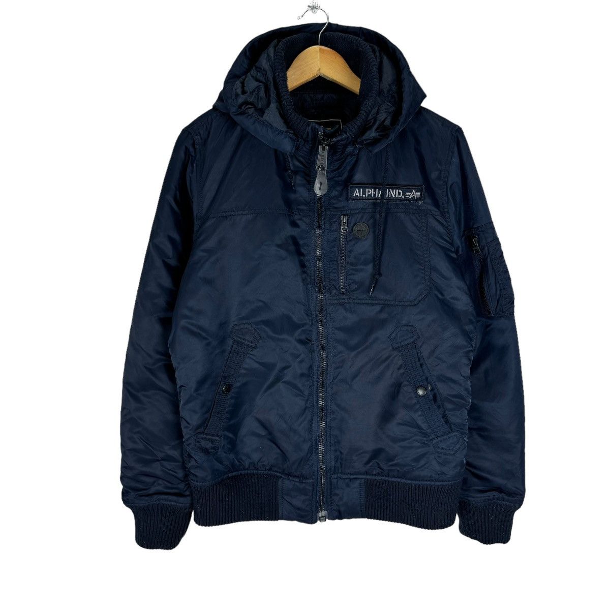 Alpha Industries ☀️ALPHA INDUSTRIES HOODIE BOMBER JACKET Size US L / EU 52-54 / 3 - 1 Thumbnail