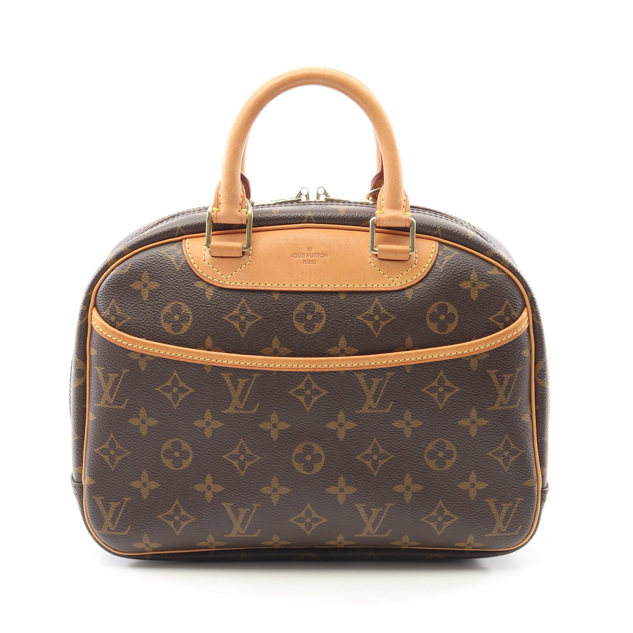 Louis Vuitton Louis Vuitton Trouville Monogram Handbag Leather Brown Size ONE SIZE - 1 Thumbnail