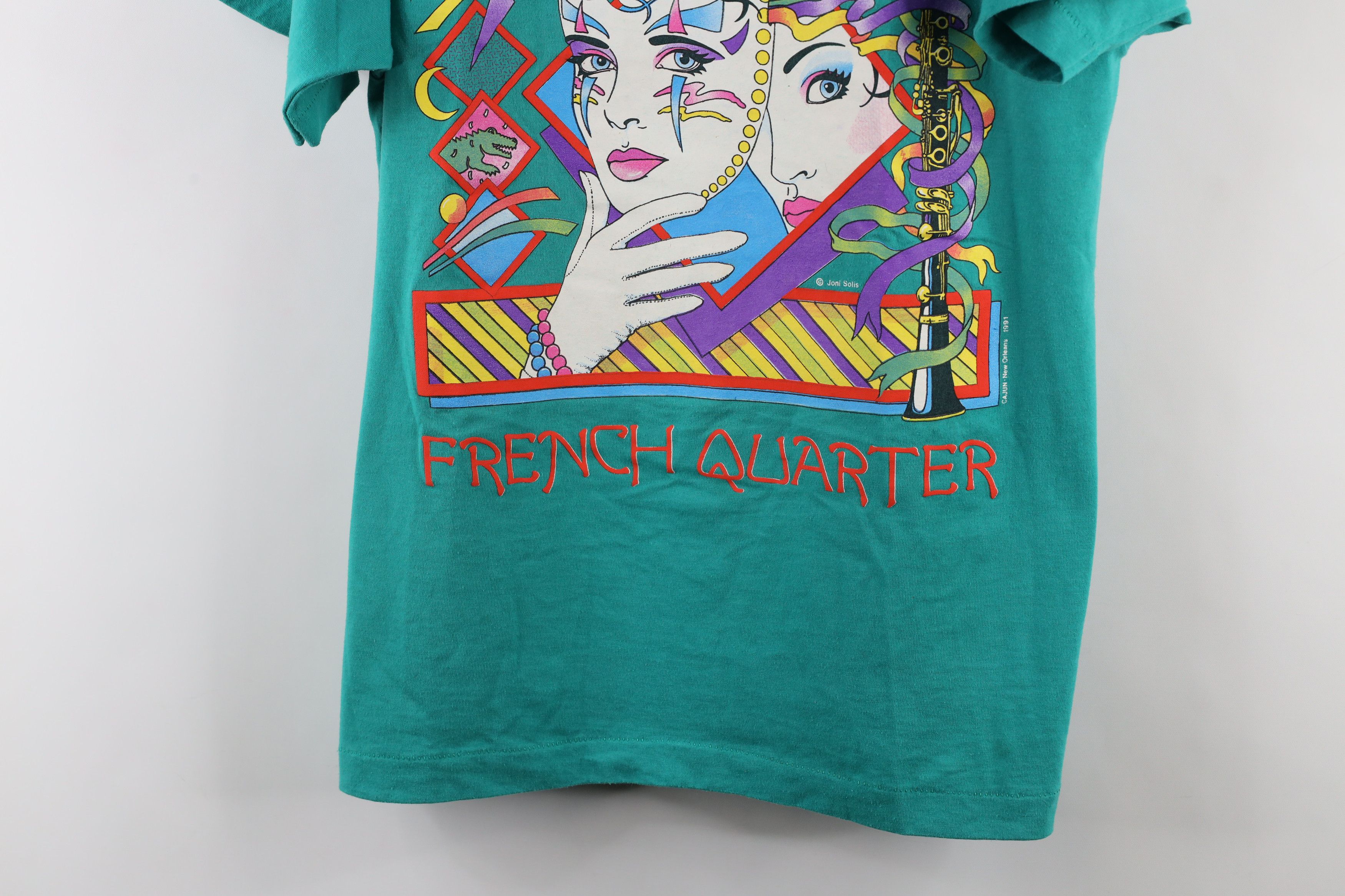 Vintage Vintage 90s Orleans French Quarter Short Sleeve T-Shirt USA Size US L / EU 52-54 / 3 - 3 Thumbnail