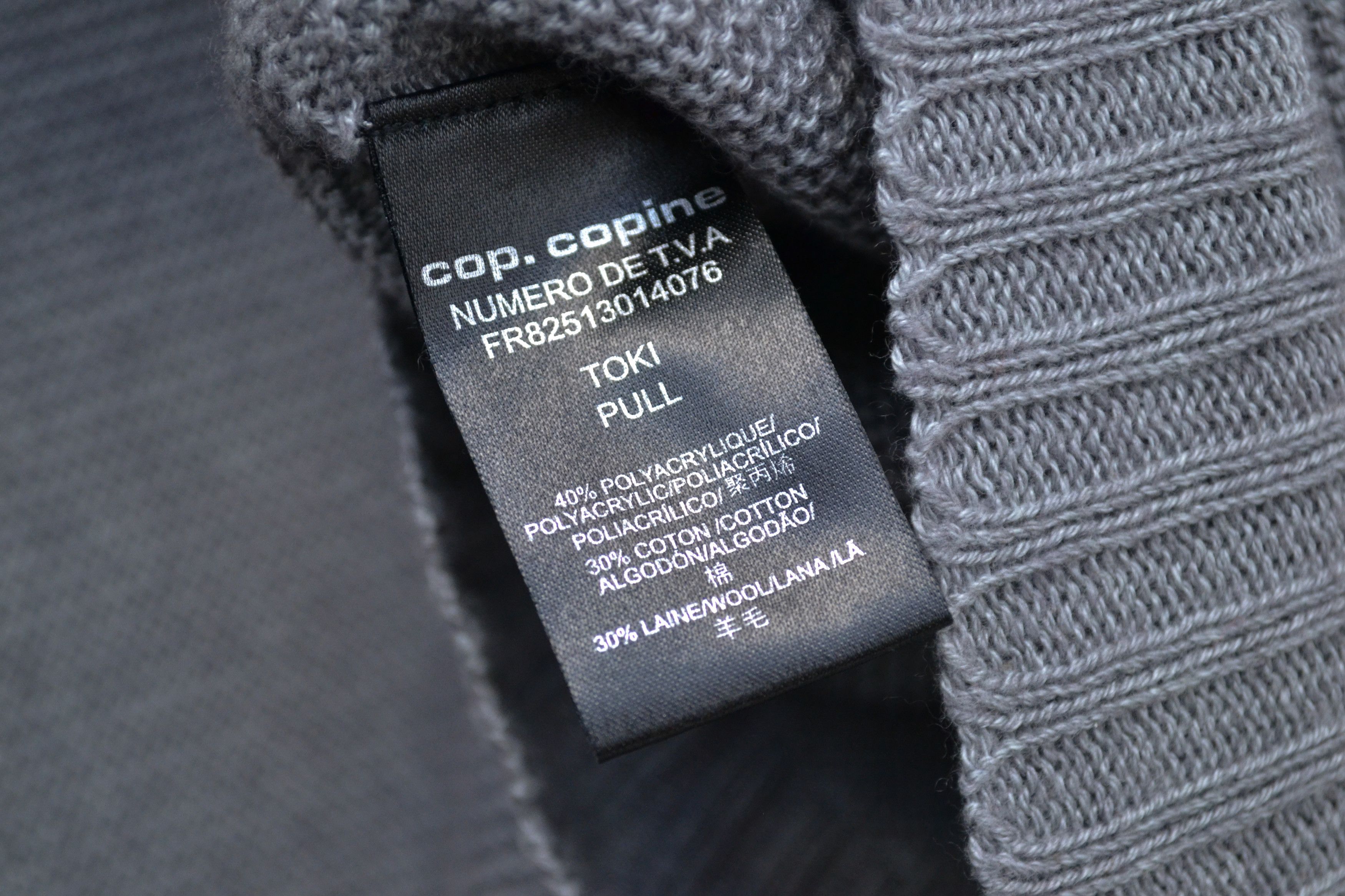 Cop Copine Cop Copine Asymmetrical Turtle Neck Wool Cotton Toki Sweater Size S / US 4 / IT 40 - 6 Thumbnail