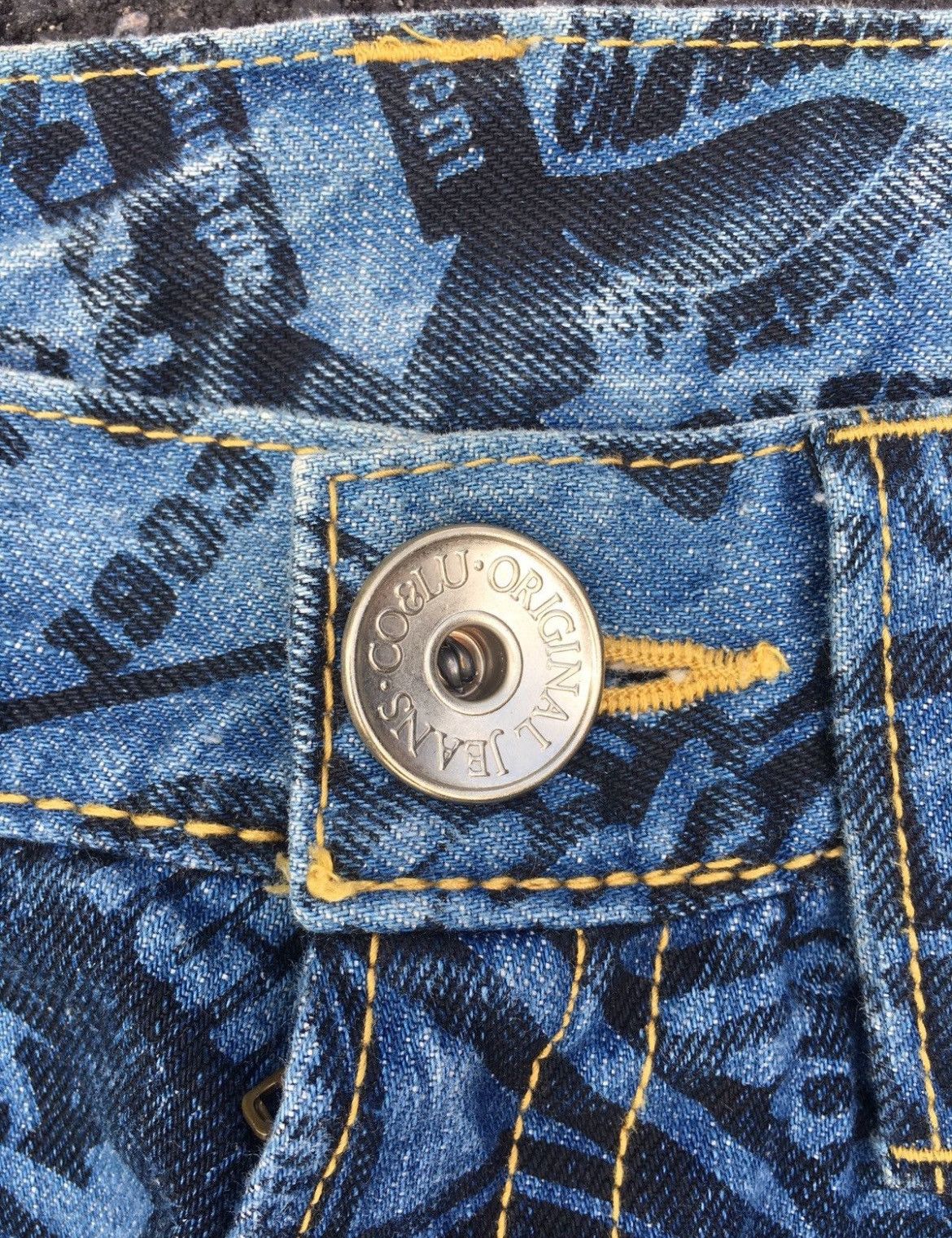 Hysteric Glamour × If Six Was Nine × Japanese Brand Flare💥 90s Insane Cocolulu Full Print Jean Size US 33 - 7 Thumbnail
