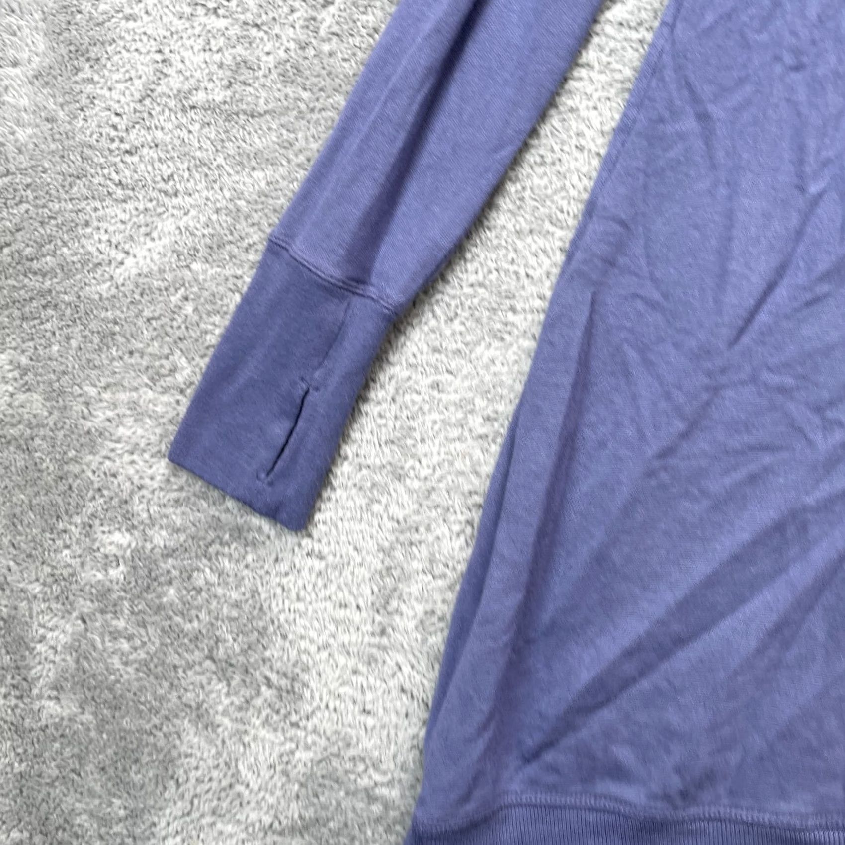 Athleta Athleta Dress Womens M Purple Criss Cross Sweatshirt Semi Fitted Stretch Polo Neck Crew Neck Lined Fleece Short Dress Size M / US 6-8 / IT 42-44 - 6 Thumbnail