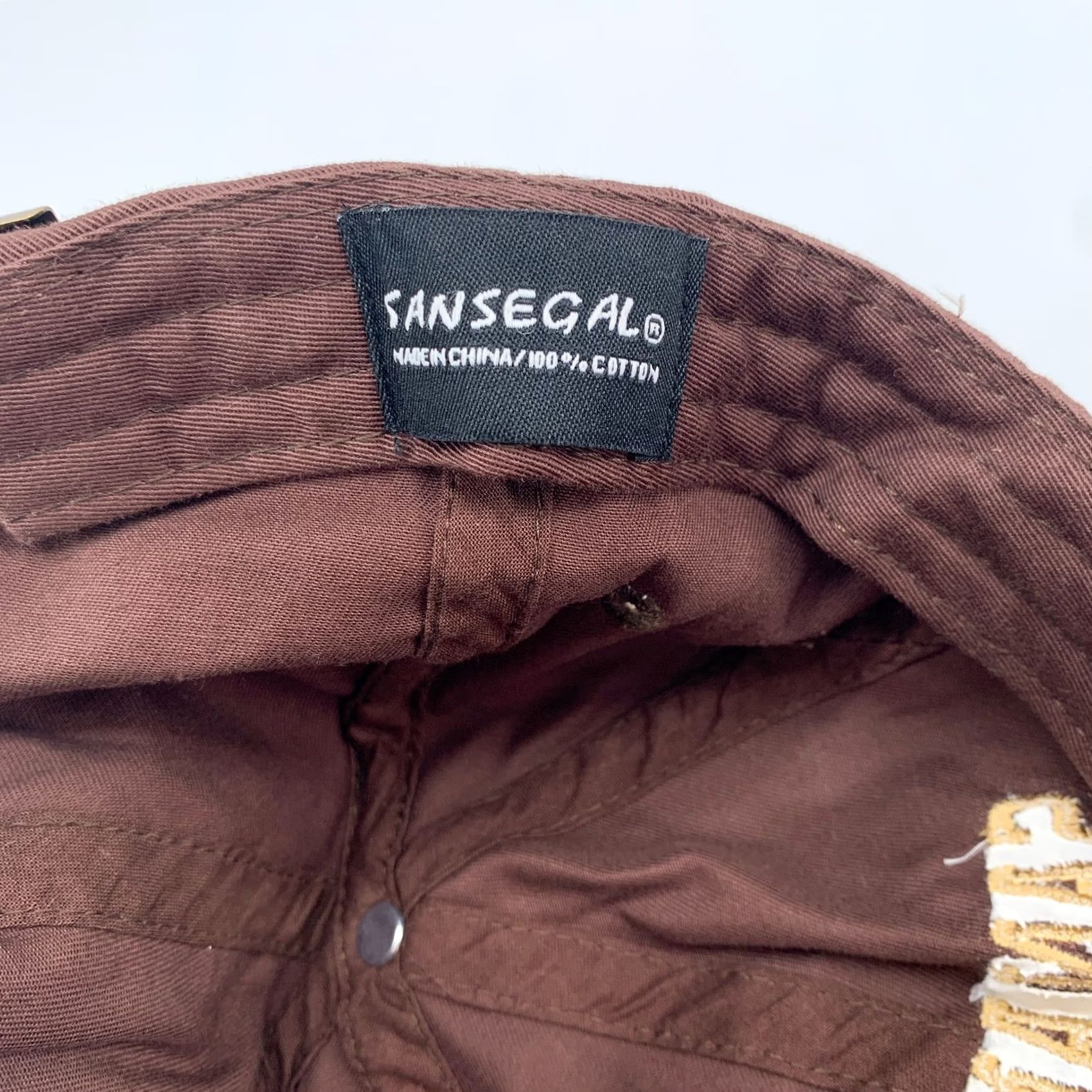 Vintage Sansegal Baseball Cap Brown One Size Men Adjustable Solid Cap Casual Outdoor Cotton San Antonio Texas Men’s Cap Size ONE SIZE - 5 Thumbnail