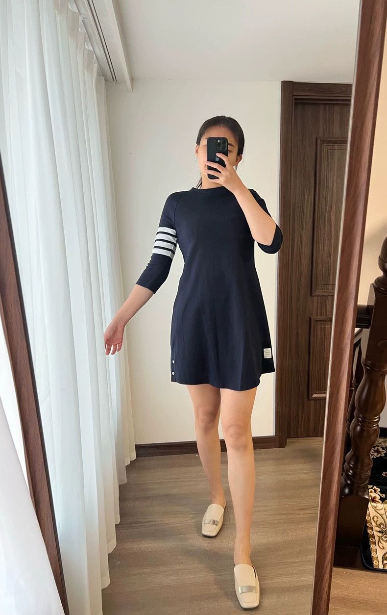 Thom Browne Thom Browne Classic Short Sleeve Dress - dmc Size US S / EU 44-46 / 1 - 1 Thumbnail