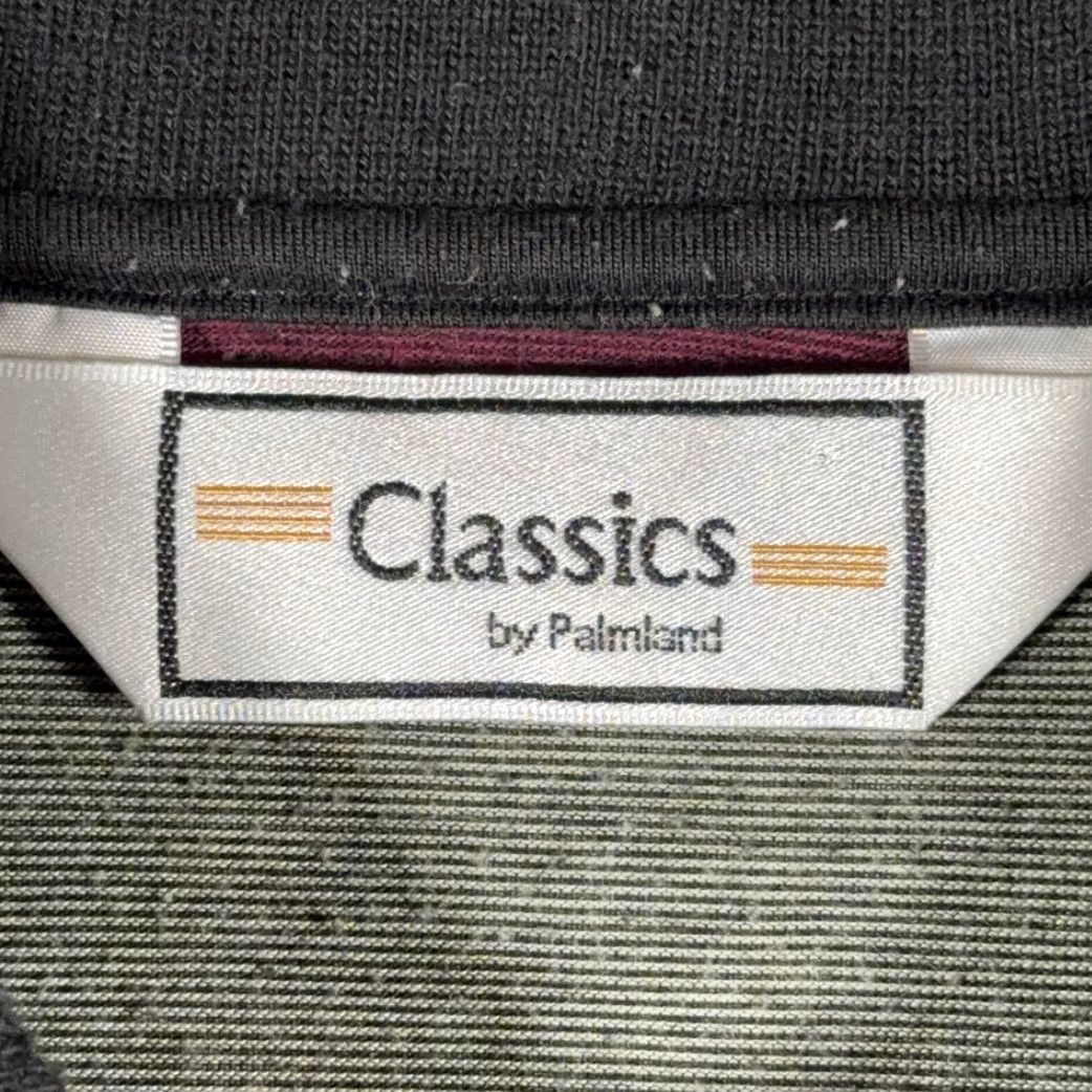 Vintage VINTAGE Classics by Palmland Polo Shirt Adult M Gray Striped Golf 90s Mens Size US M / EU 48-50 / 2 - 5 Thumbnail